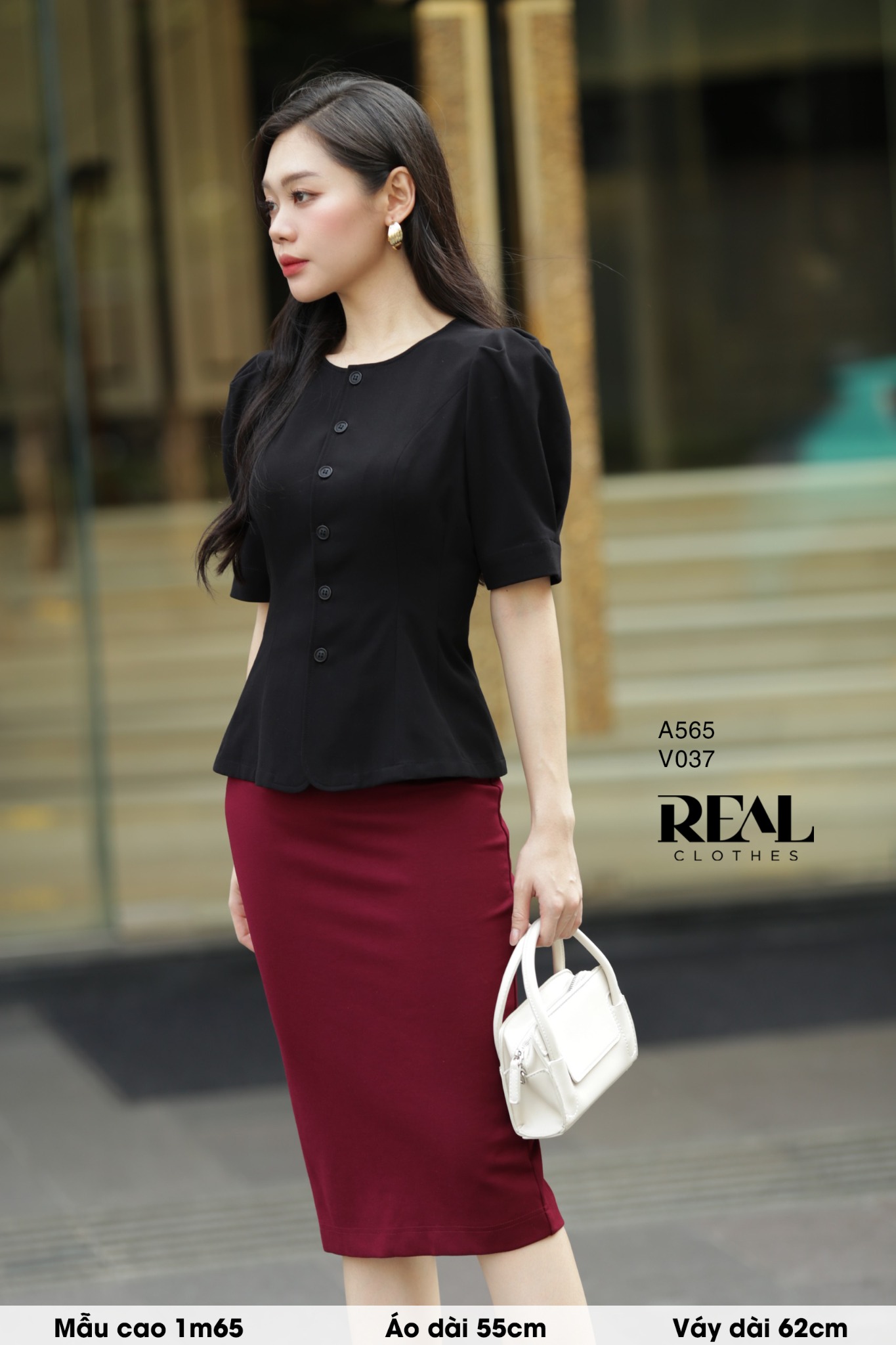 Áo Jessica đen SALE - size XS