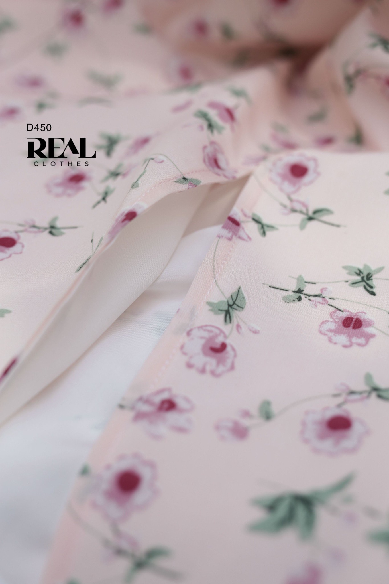 Đầm xẻ tà hoa hồng SALE