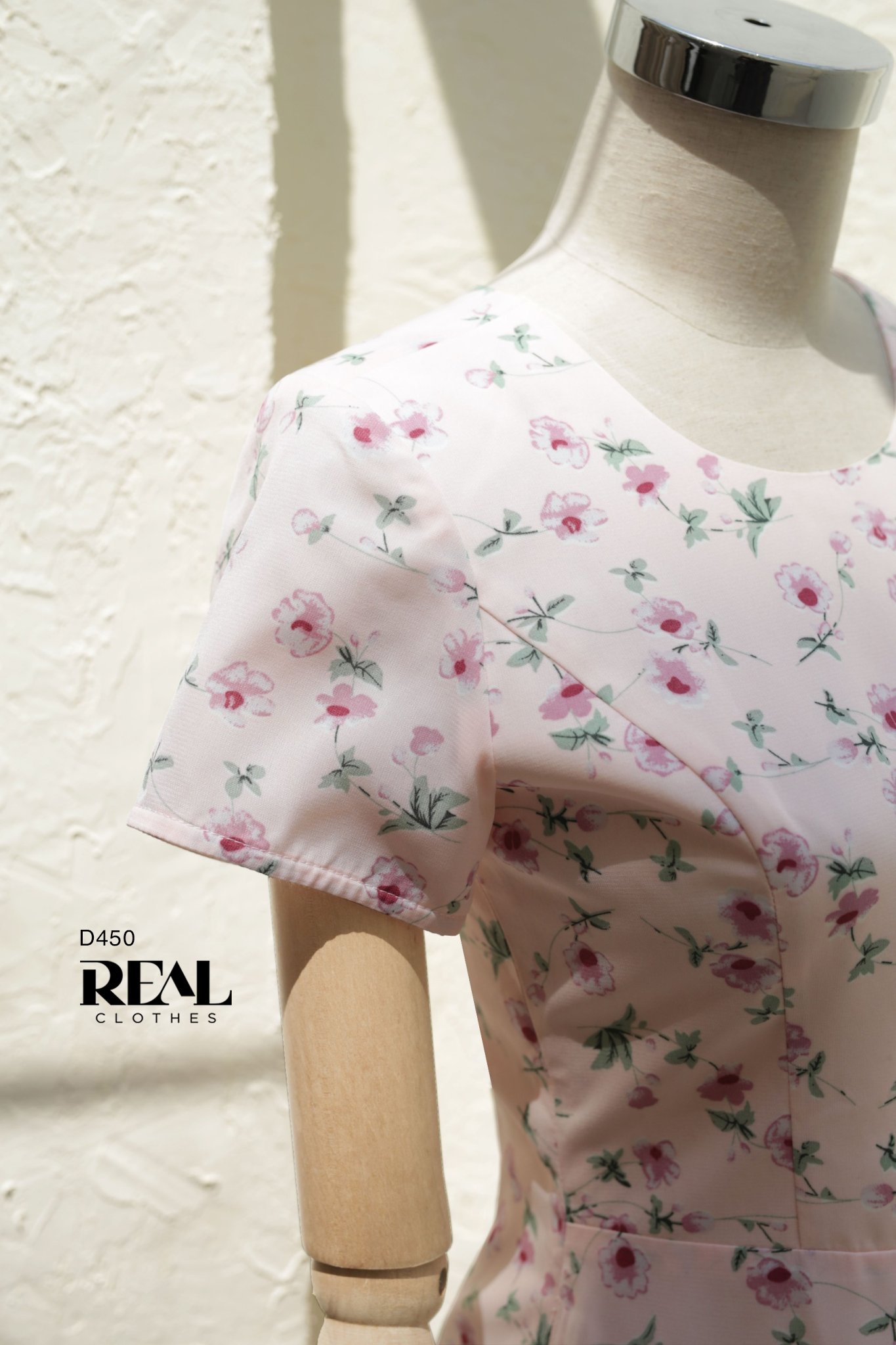 Đầm xẻ tà hoa hồng SALE