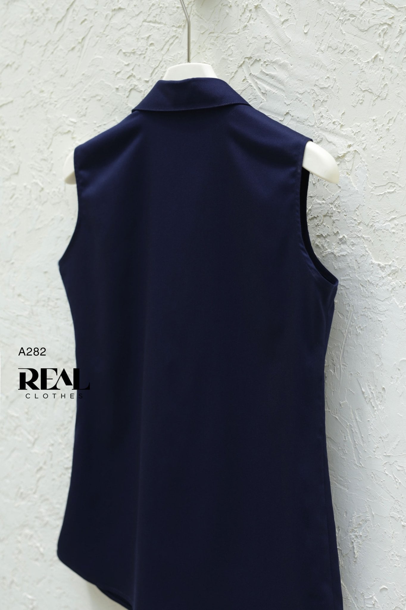 Sơ mi navy không tay