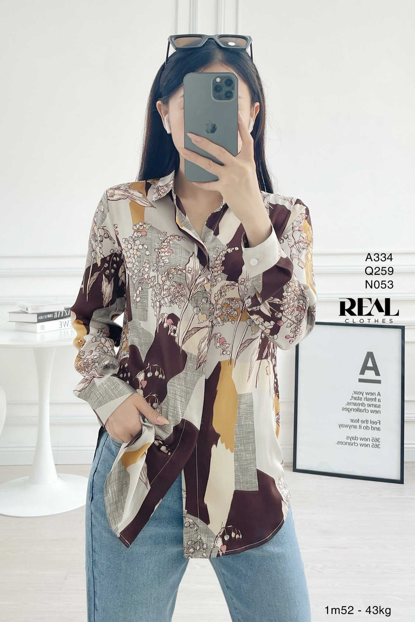 Sơ mi satin lập thể SALE