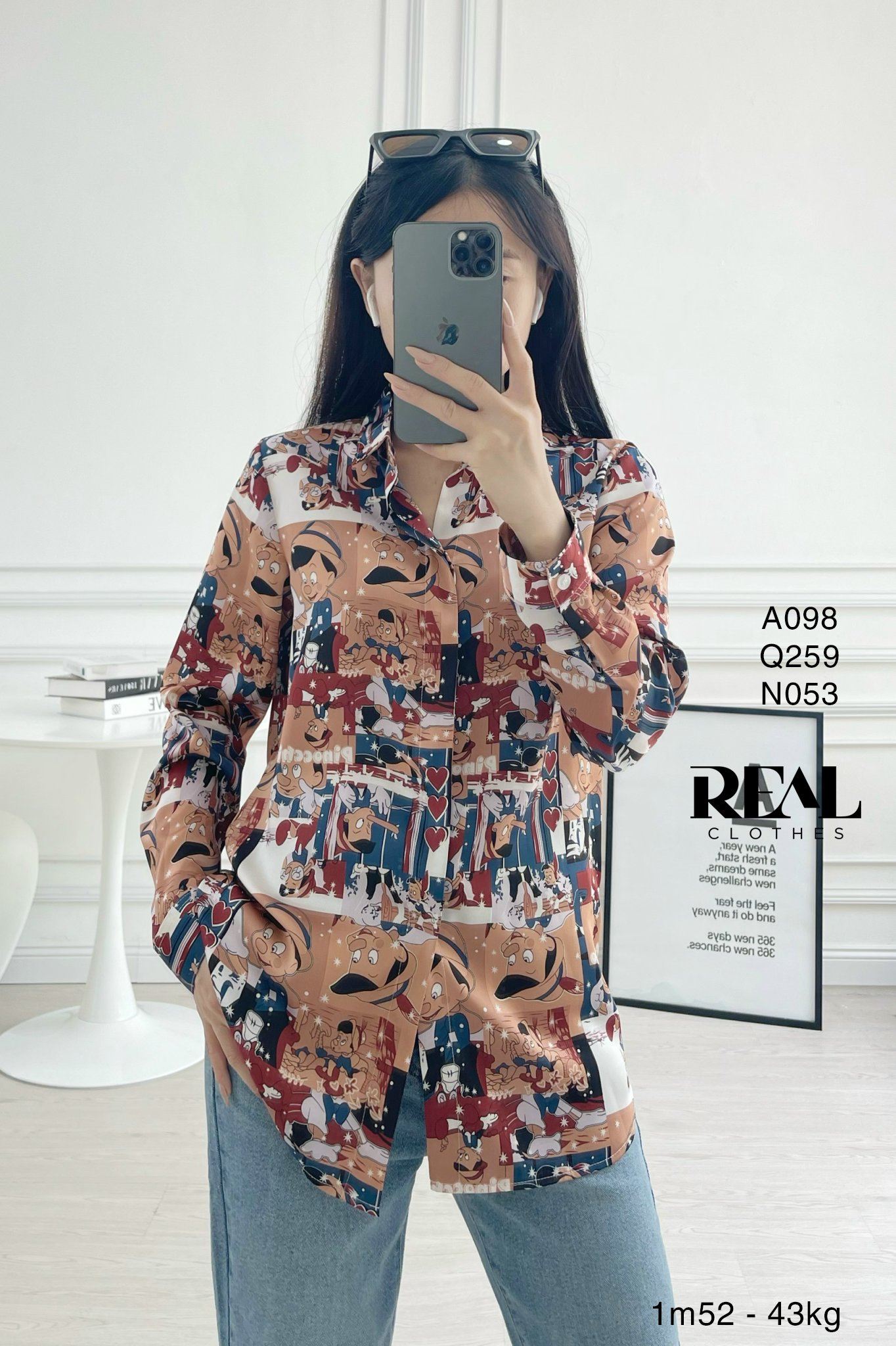 Sơ mi satin Pinocchio SALE