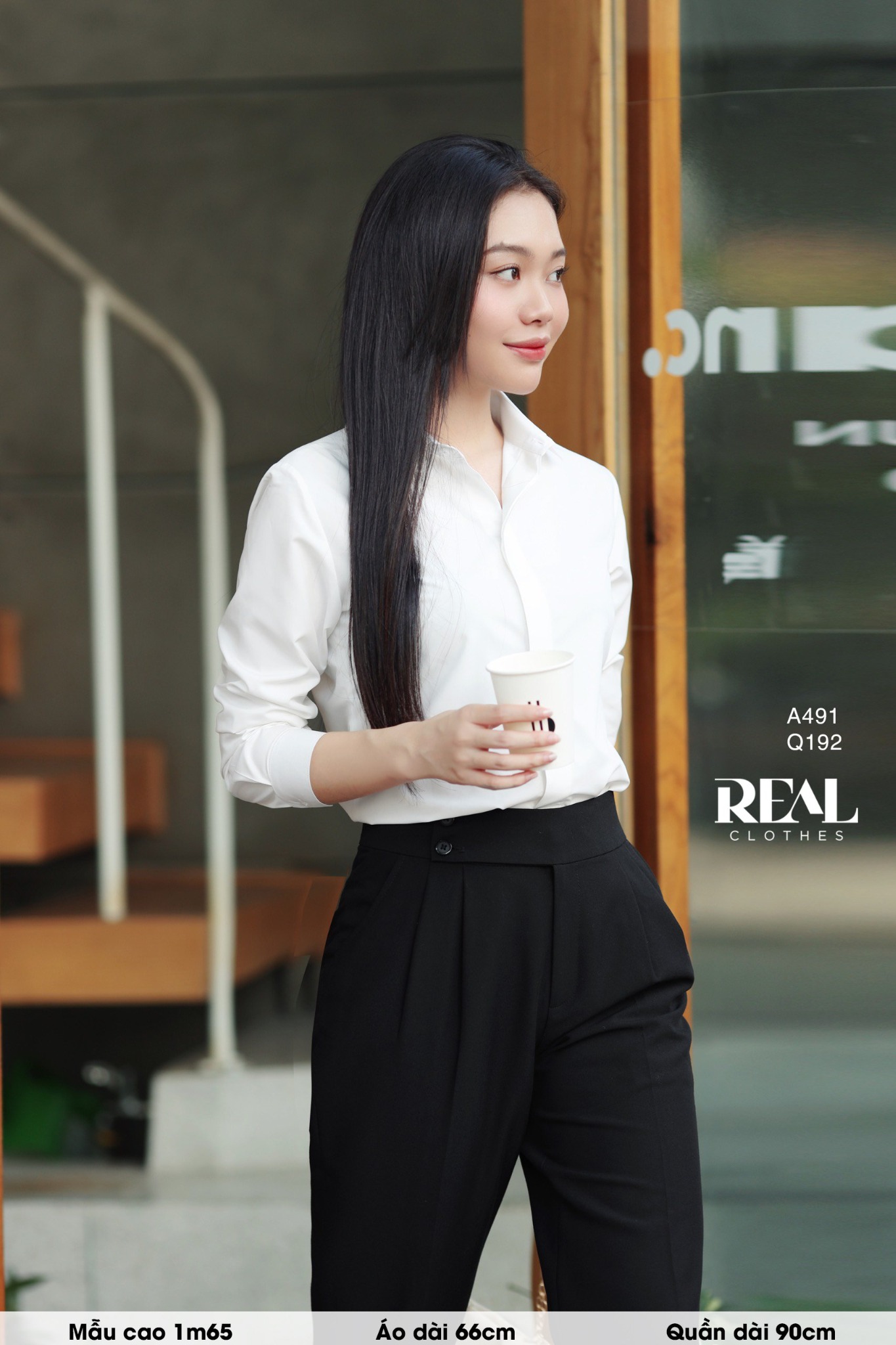 Sơ mi cổ mềm trắng MỚI