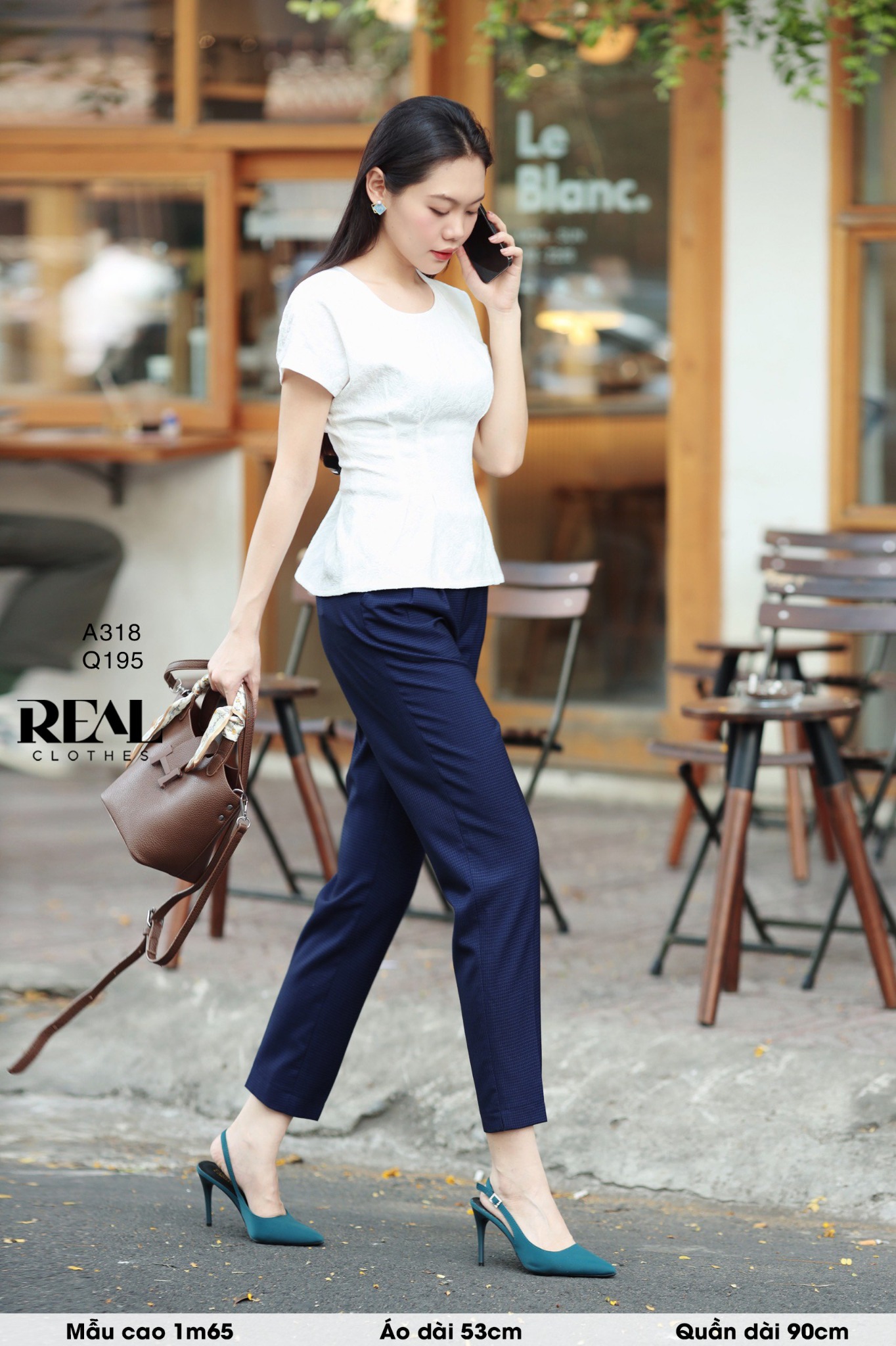 Quần Sakura ô vuông xanh SALE