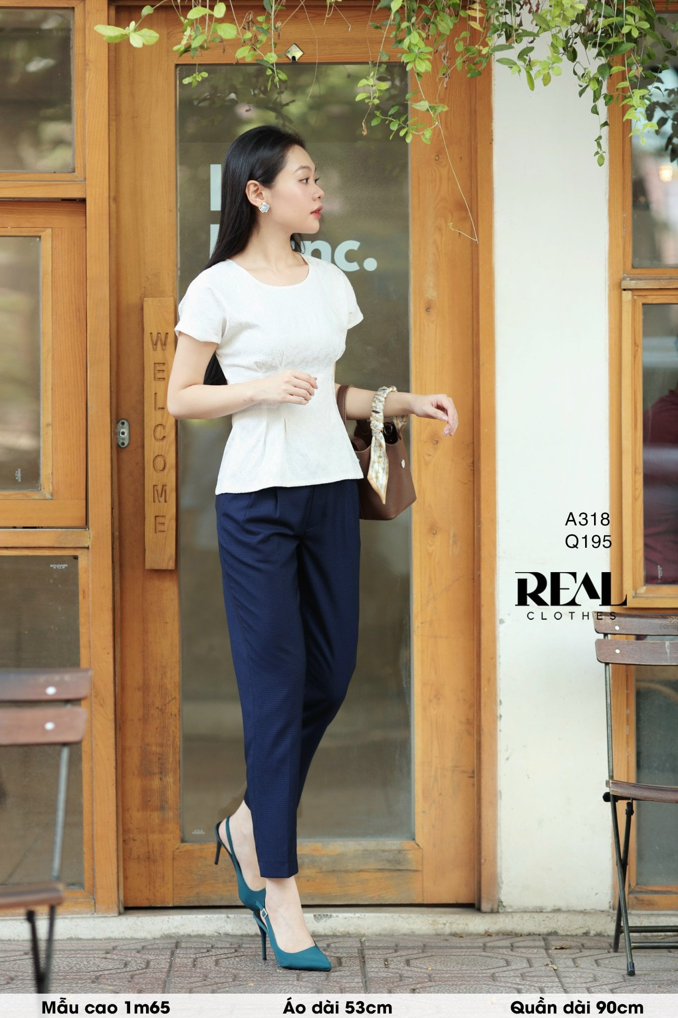 Quần Sakura ô vuông xanh SALE