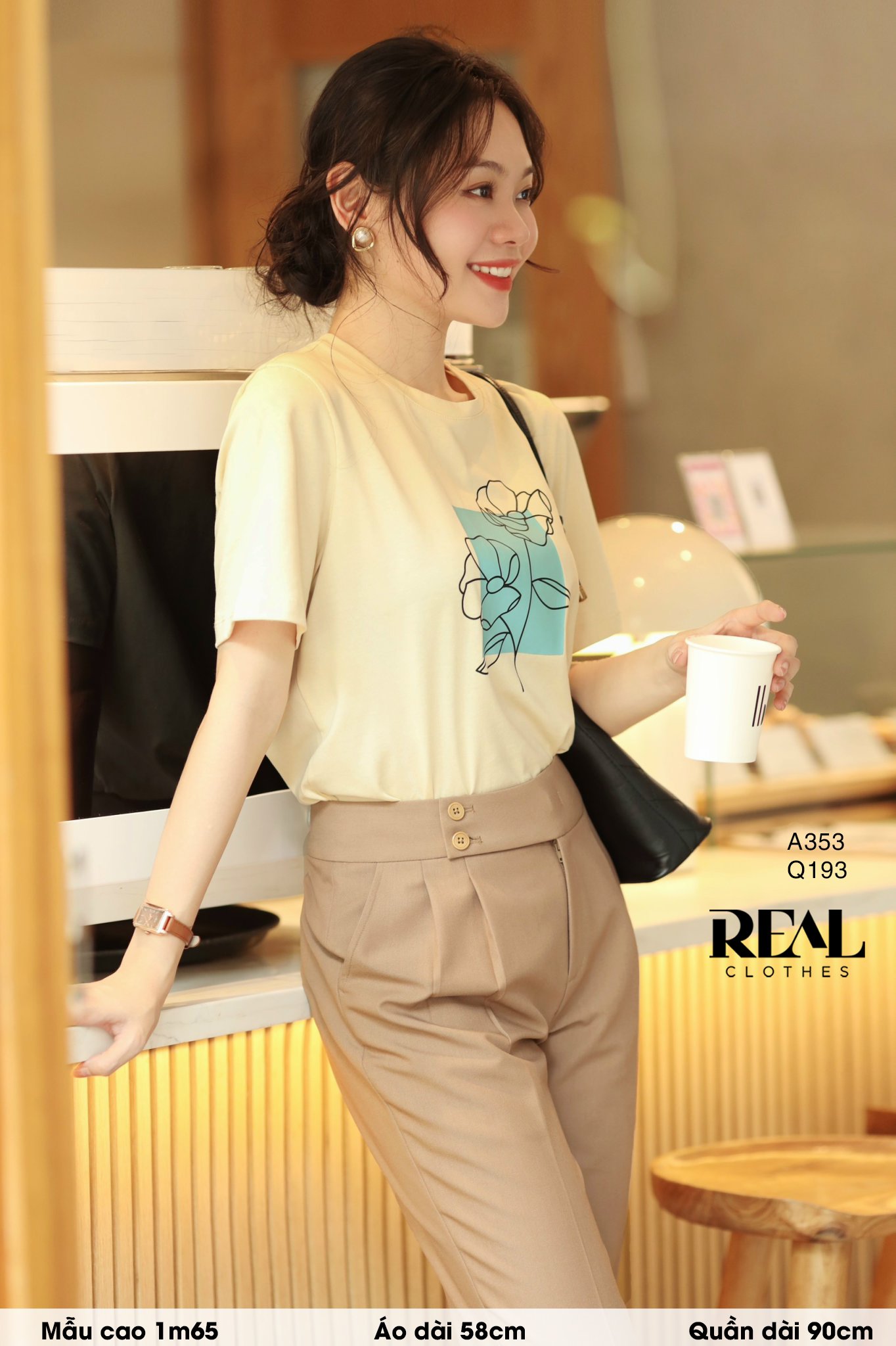 Áo thun cotton nude PRINT SALE