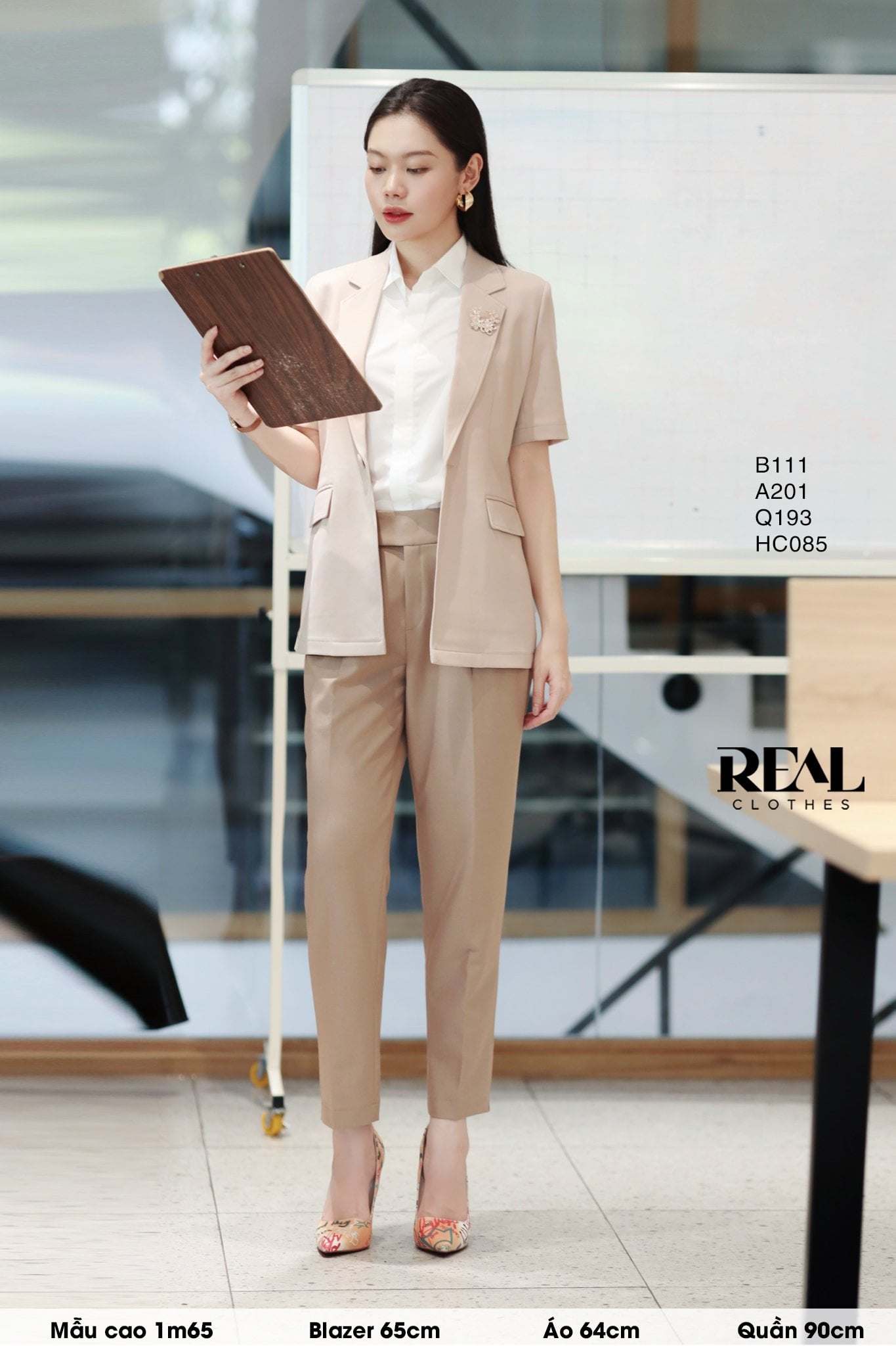 Sơ mi lụa sồi trắng tay đủ