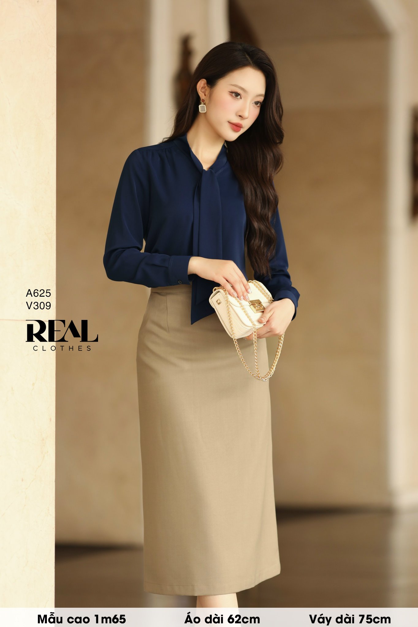 Áo cà vạt xanh đen