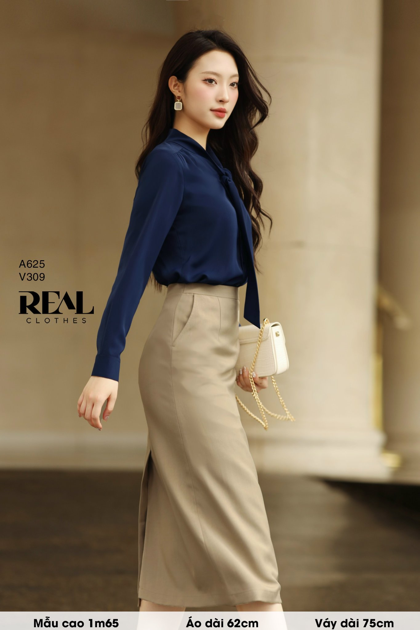 Áo cà vạt xanh đen