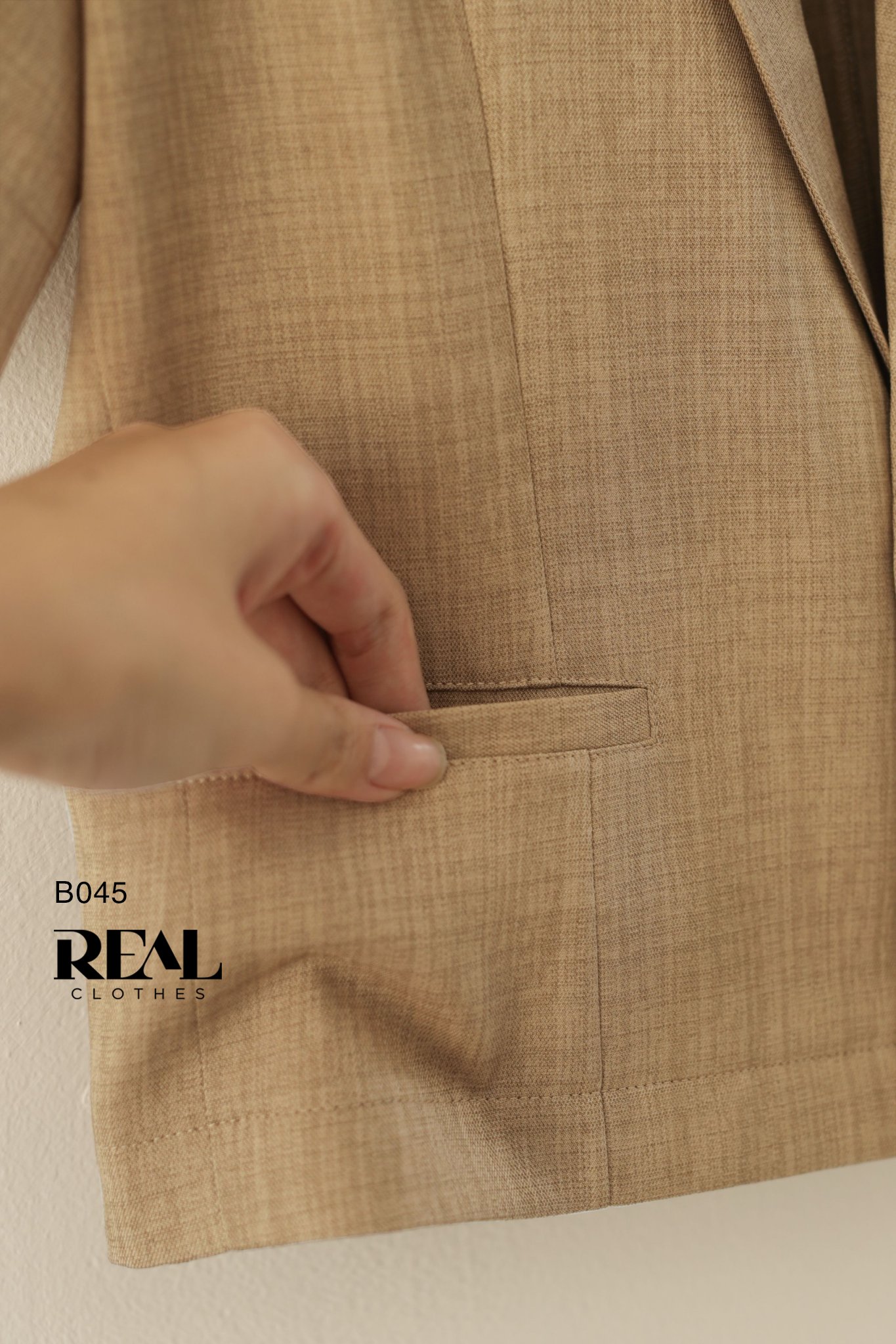 Blazer tay ngắn nâu vàng SALE