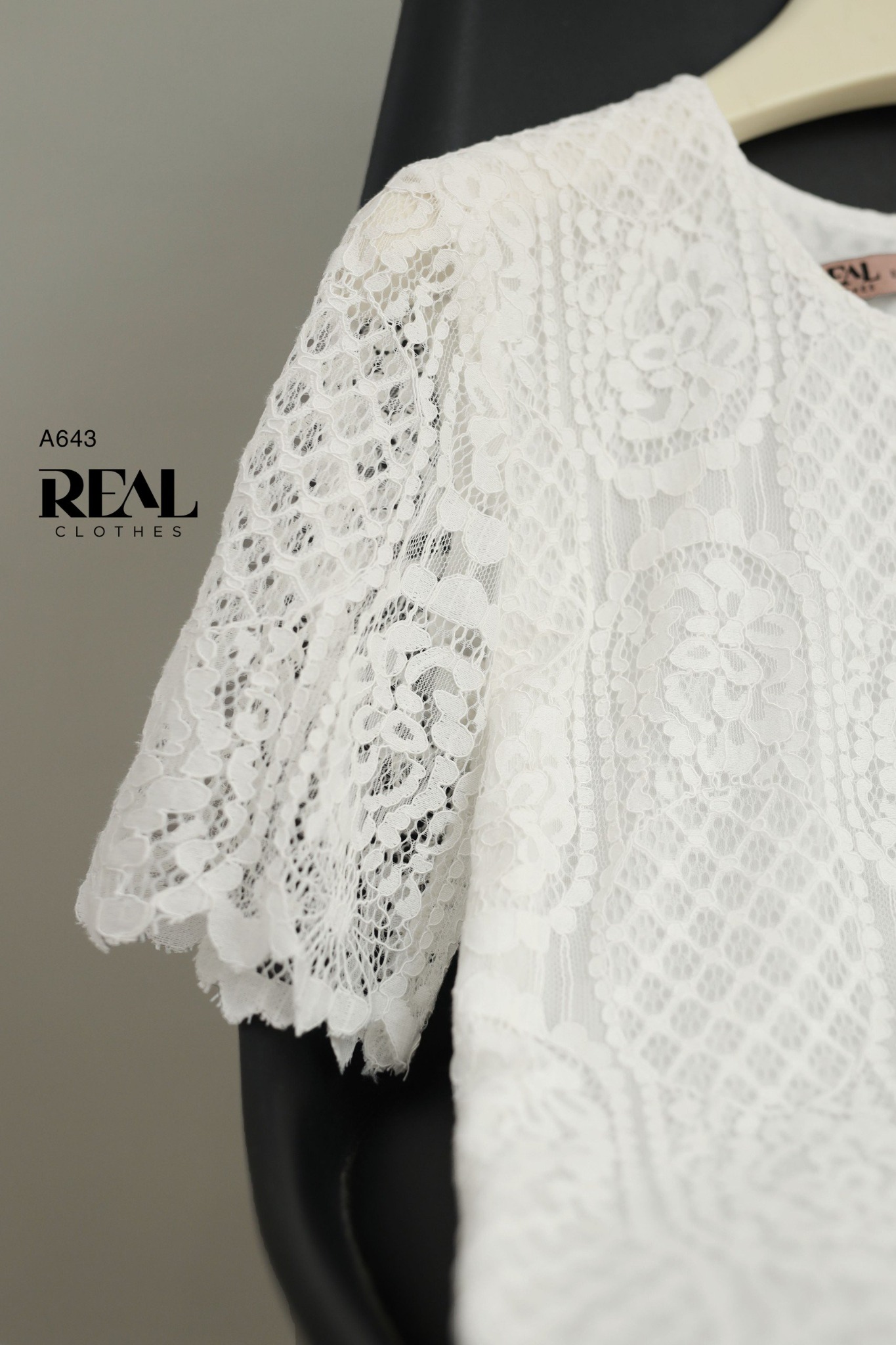 Áo ren nơ trắng MỚI SALE