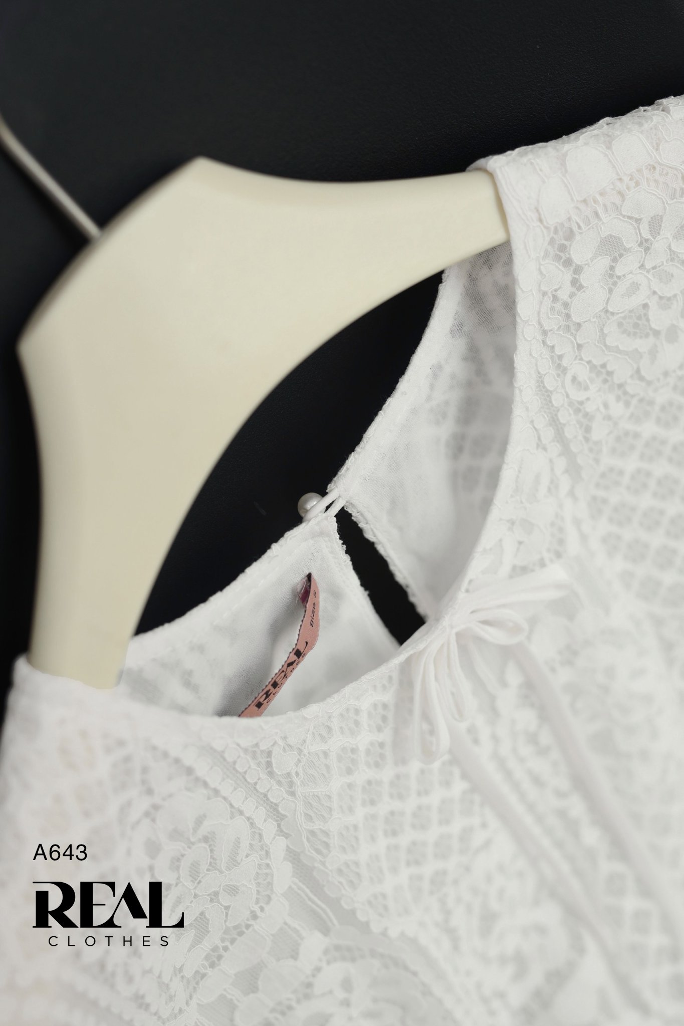 Áo ren nơ trắng MỚI SALE