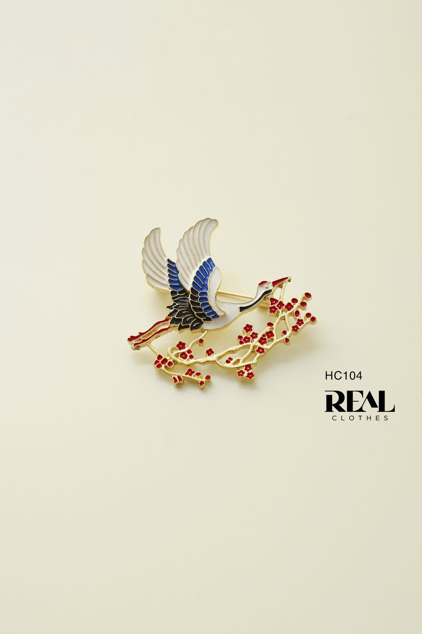 Cài áo hạc trắng