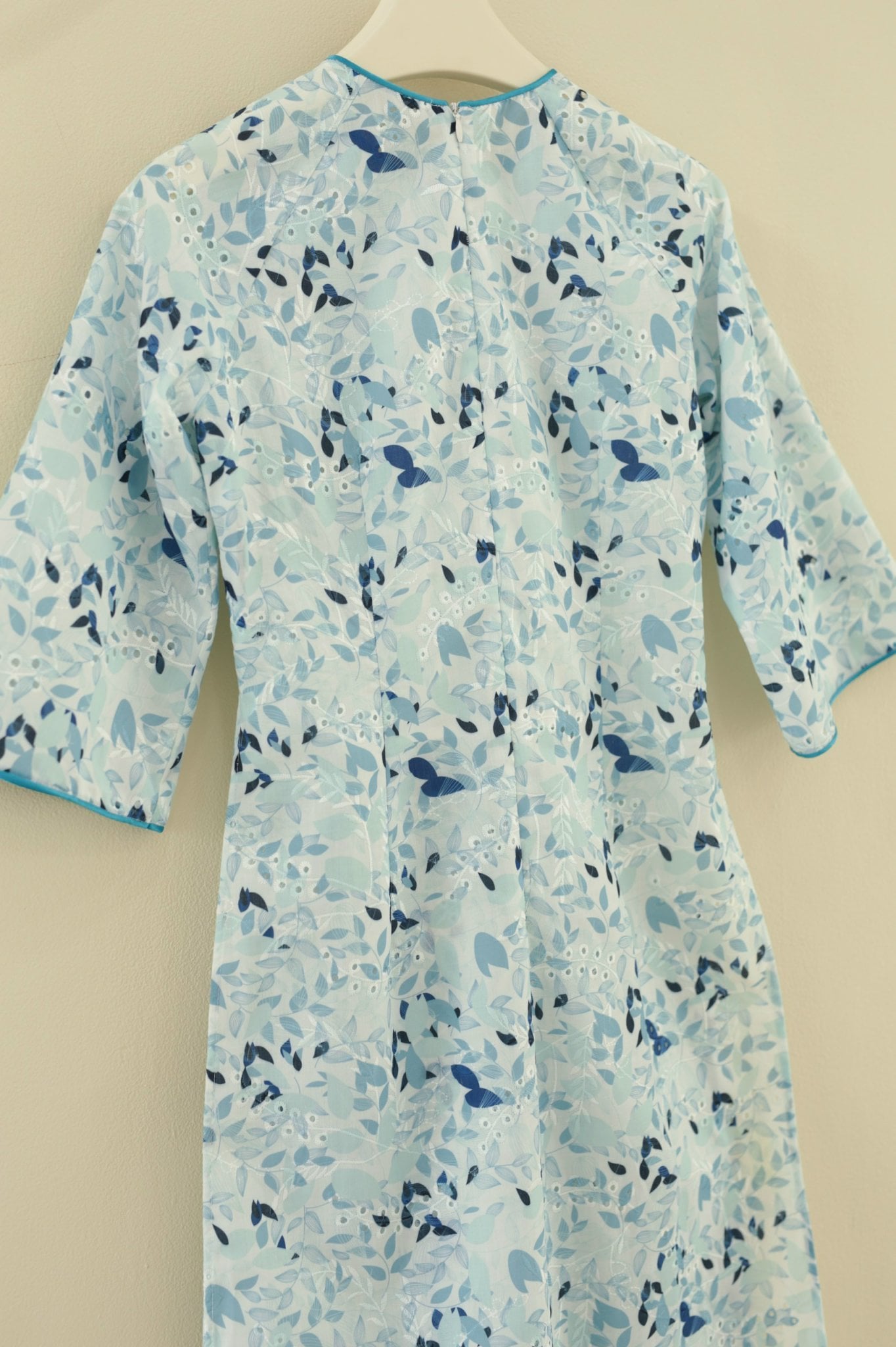 Áo dài cách tân thanh mai blue LÓT SALE