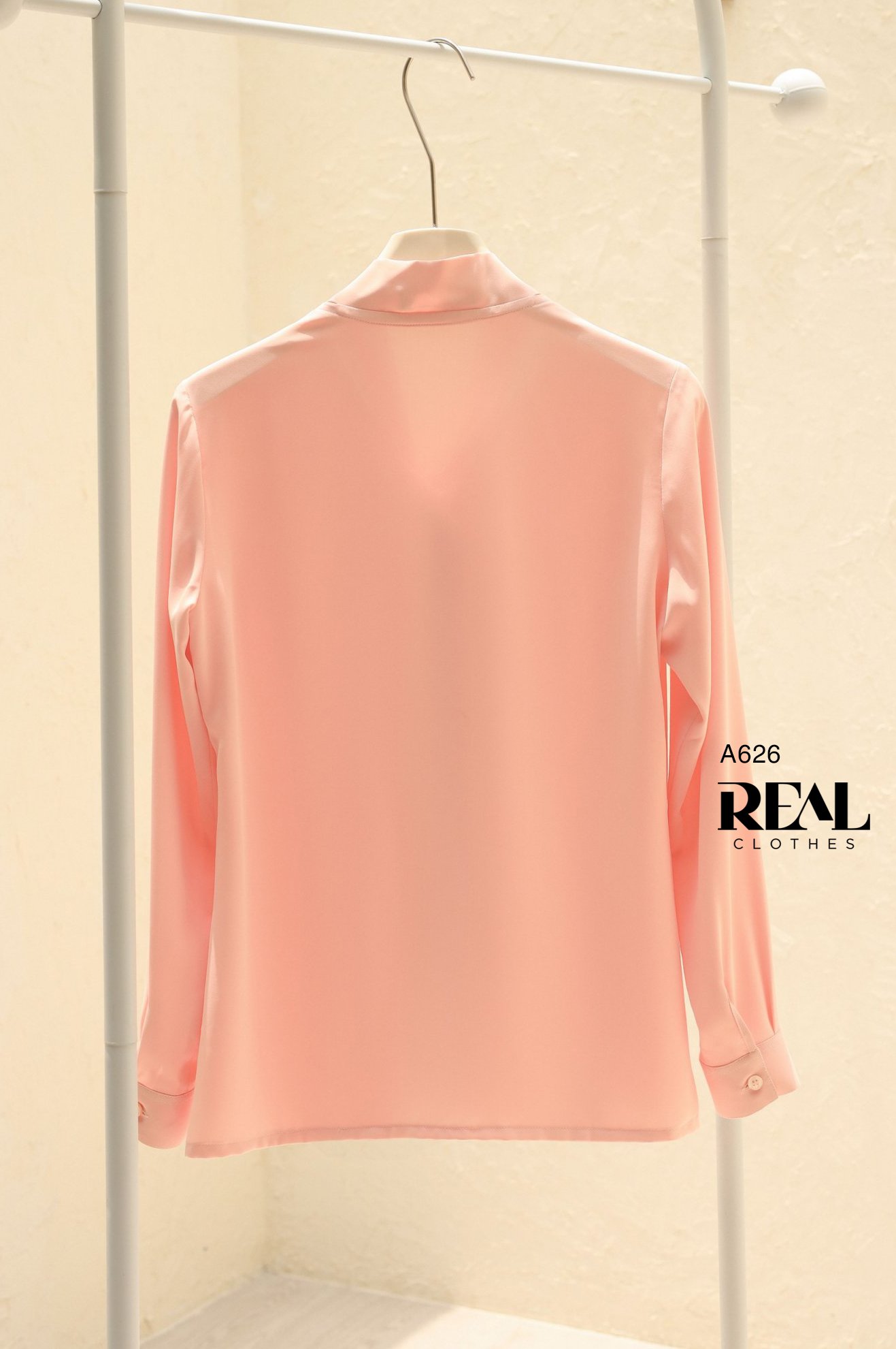 Áo cà vạt cam nhạt