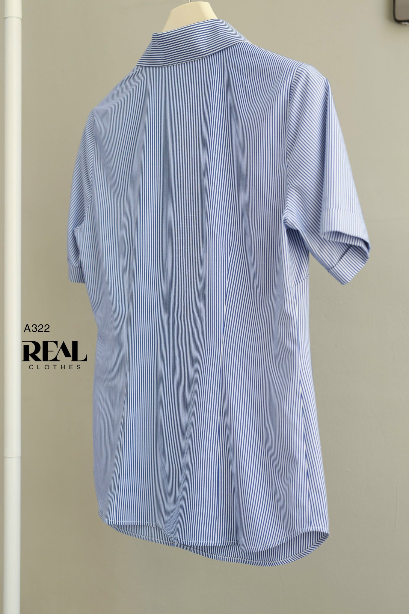 Sơ mi sọc xanh đậm tay đủ SALE