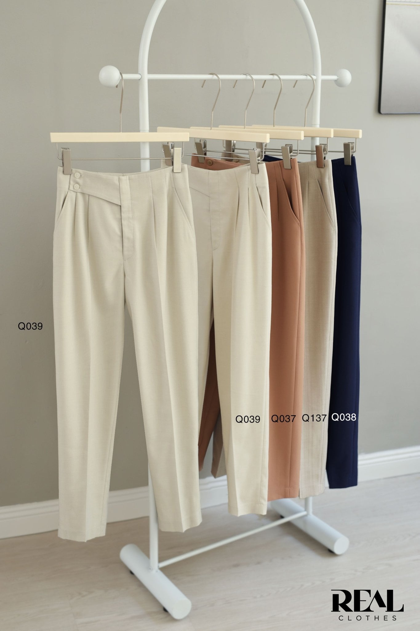 Quần Tokyo nút da bò