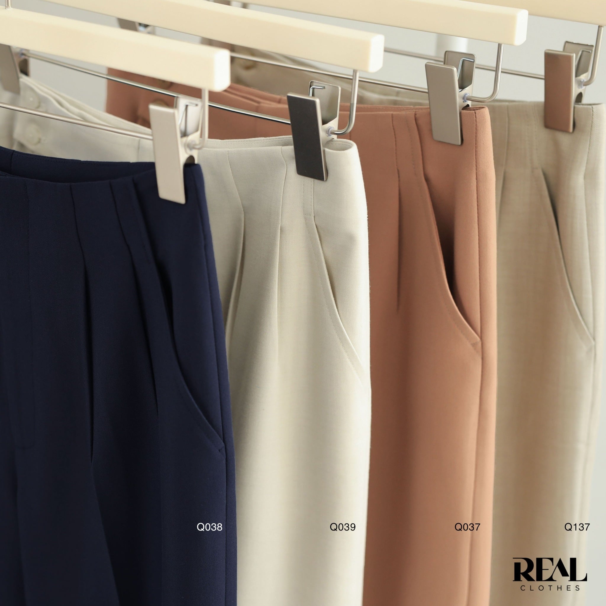 Quần Tokyo nút da bò