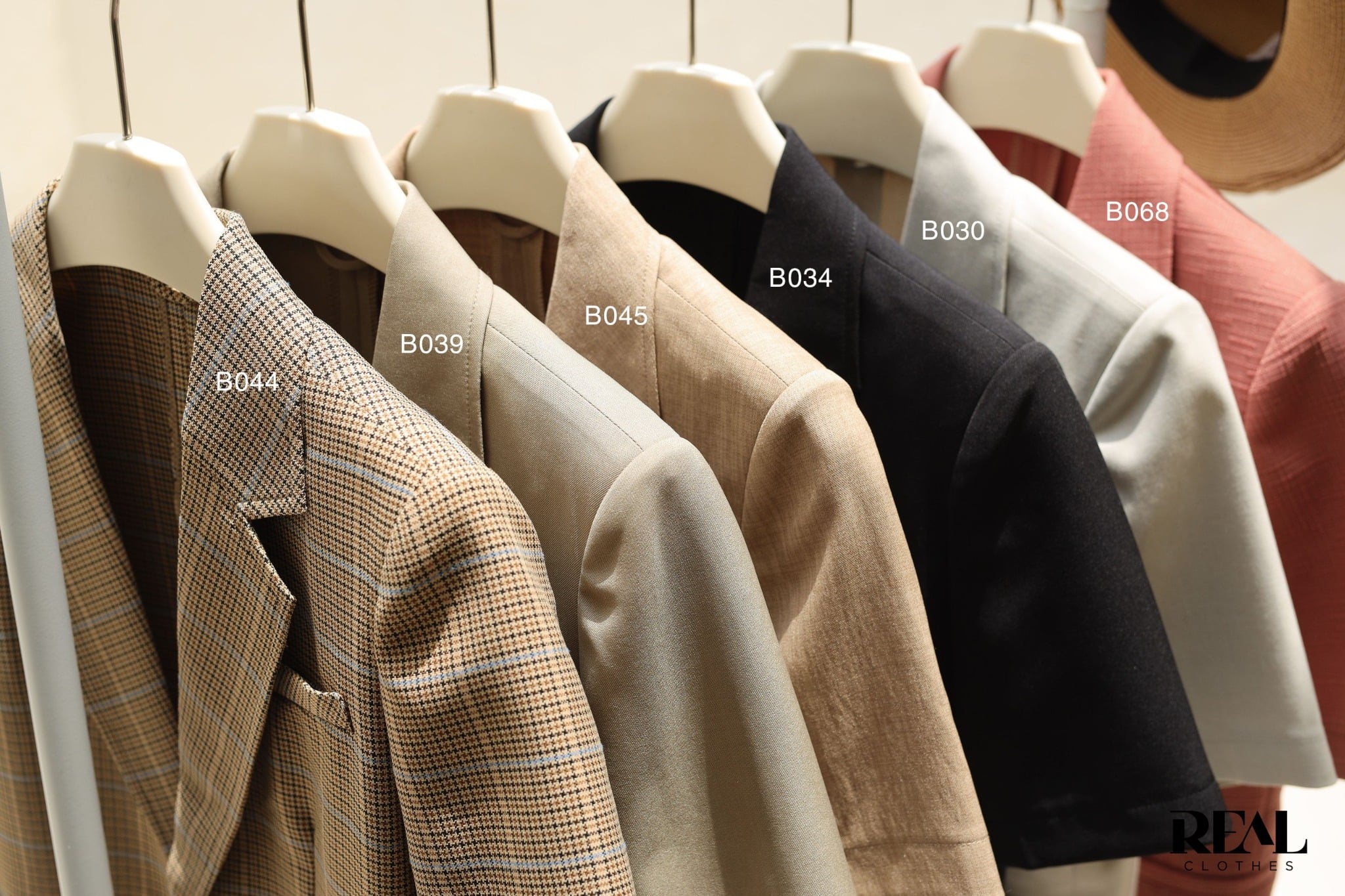 Blazer tay ngắn caro nâu SALE