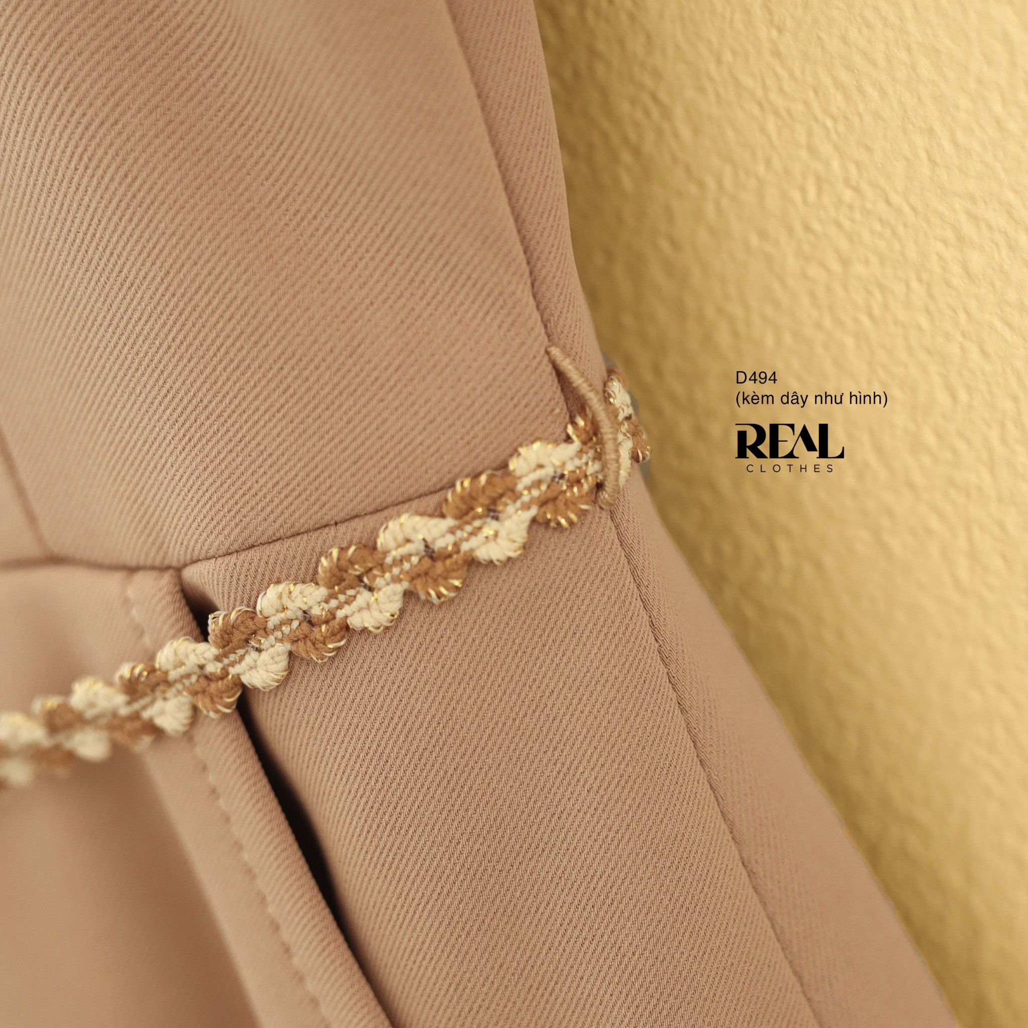 Đầm classic cà phê sữa (kèm belt) SALE