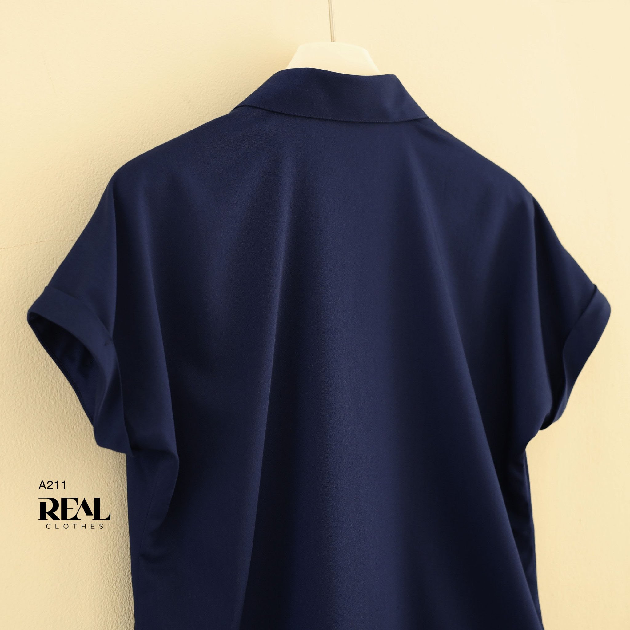 Sơ mi cánh dơi navy