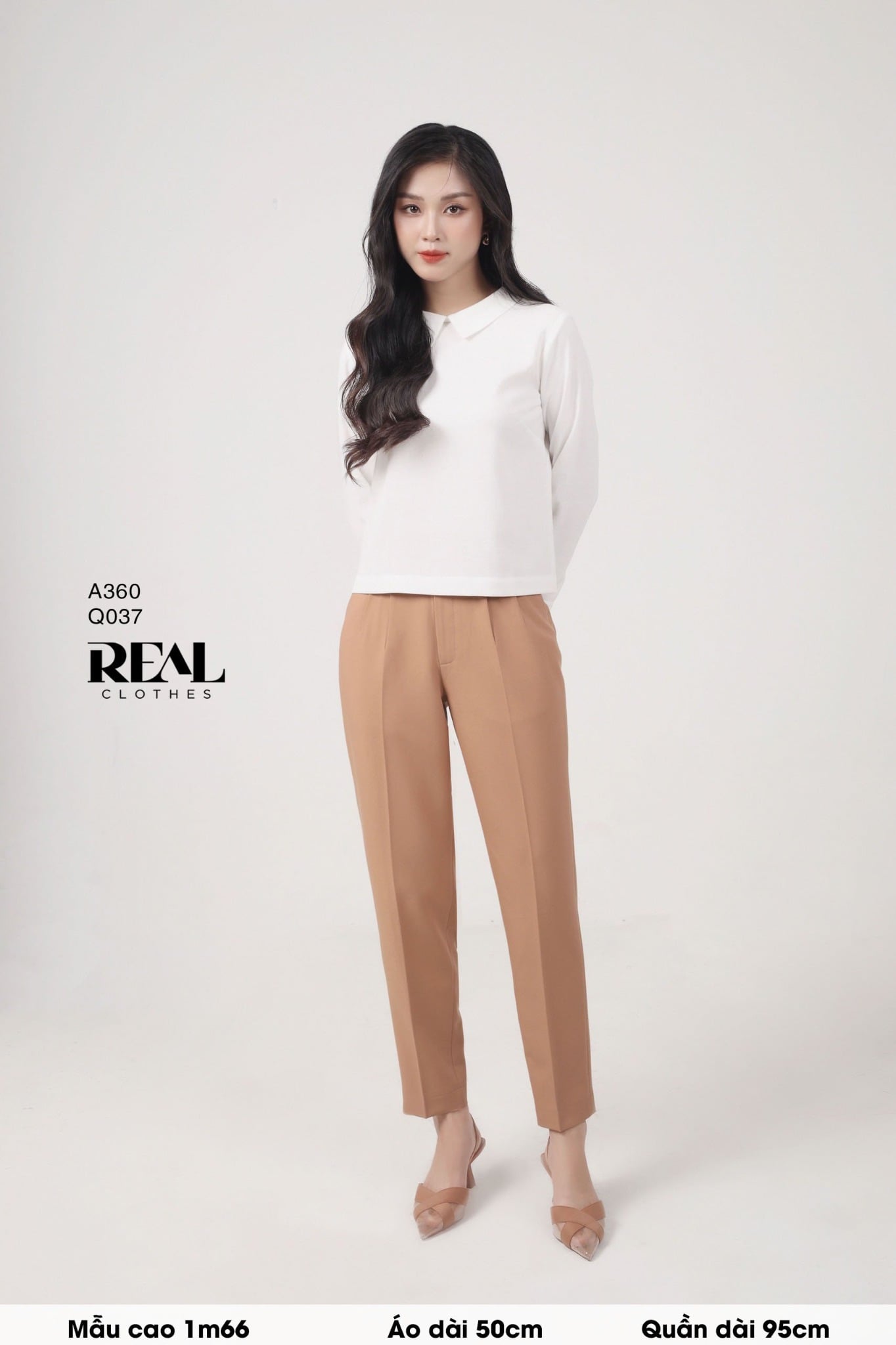 Quần Tokyo nút da bò