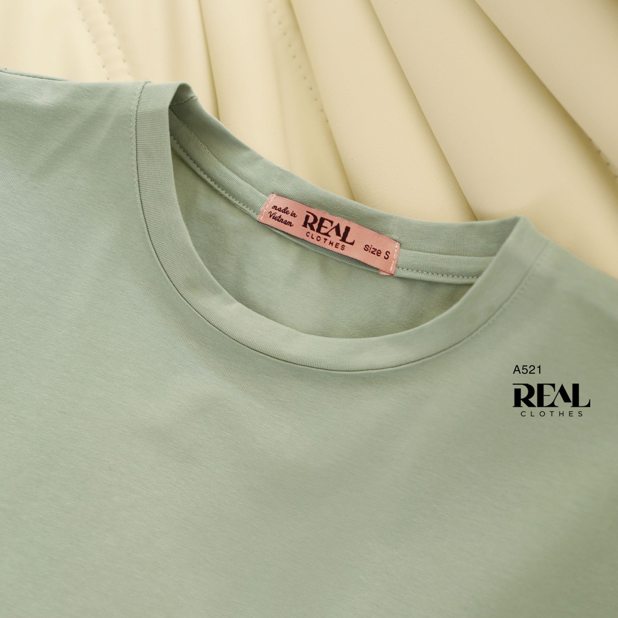 Áo thun cotton xanh lá mạ SALE