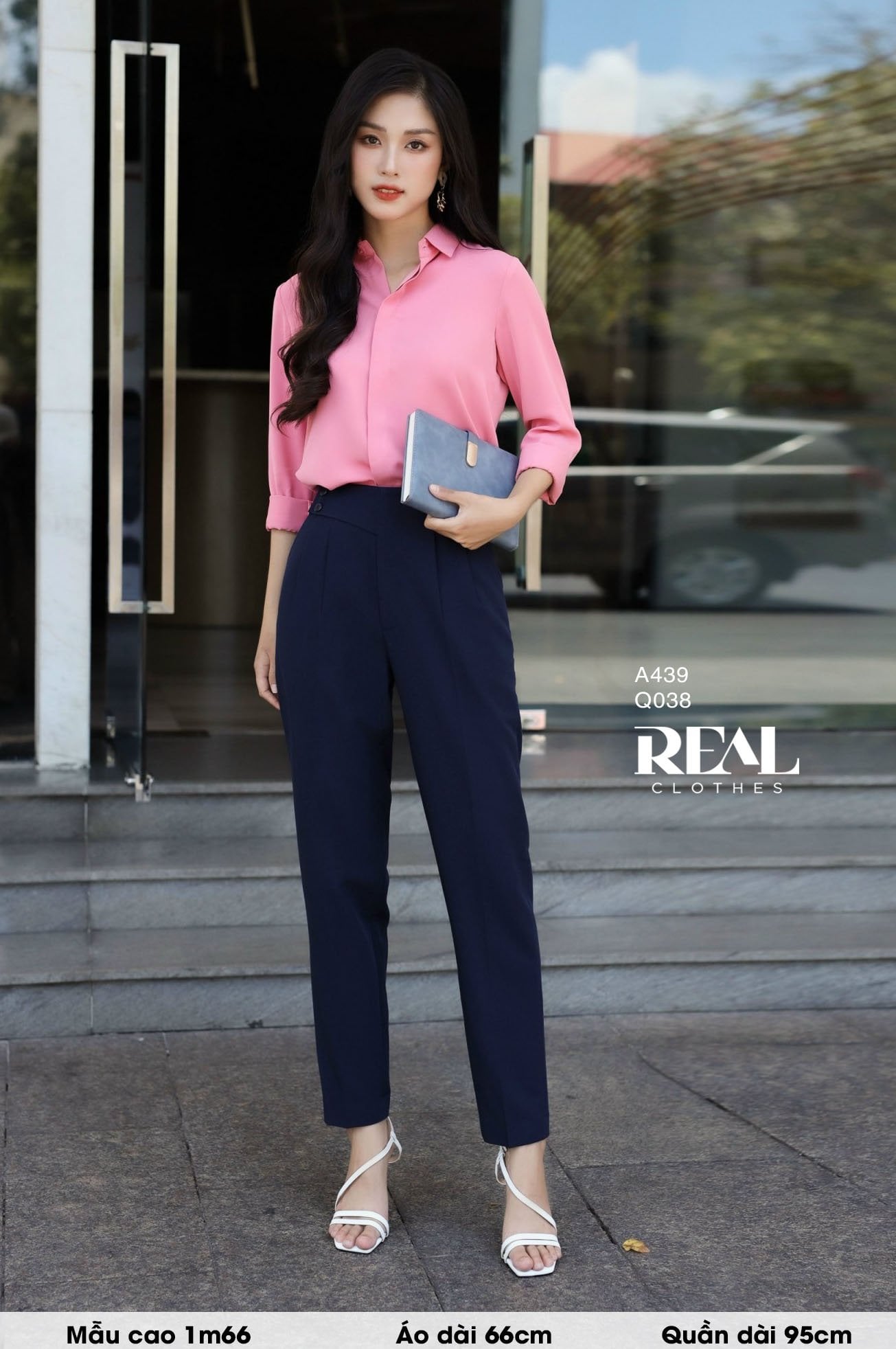 Sơ mi cổ mềm hồng dâu MỚI