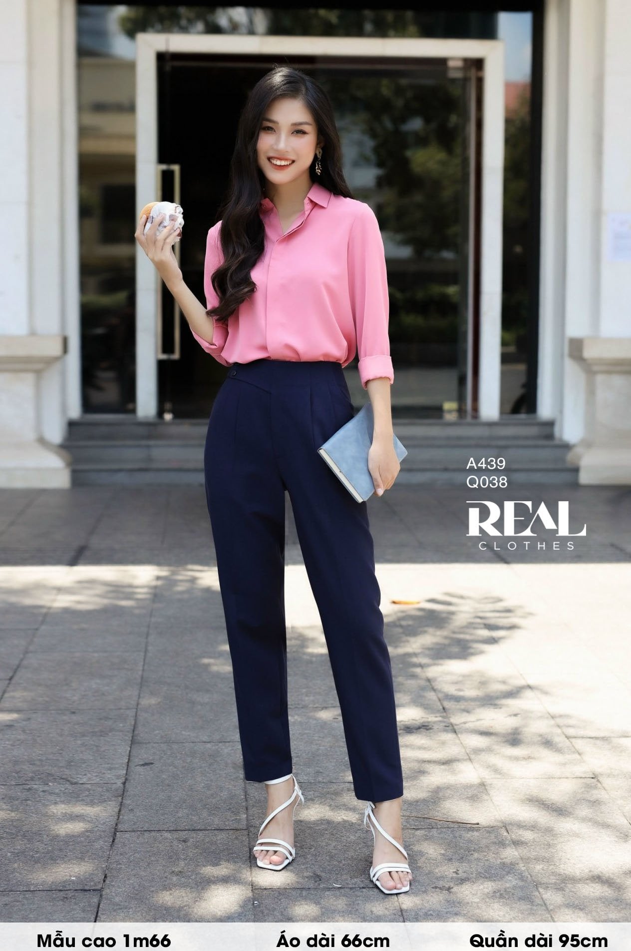 Sơ mi cổ mềm hồng dâu MỚI