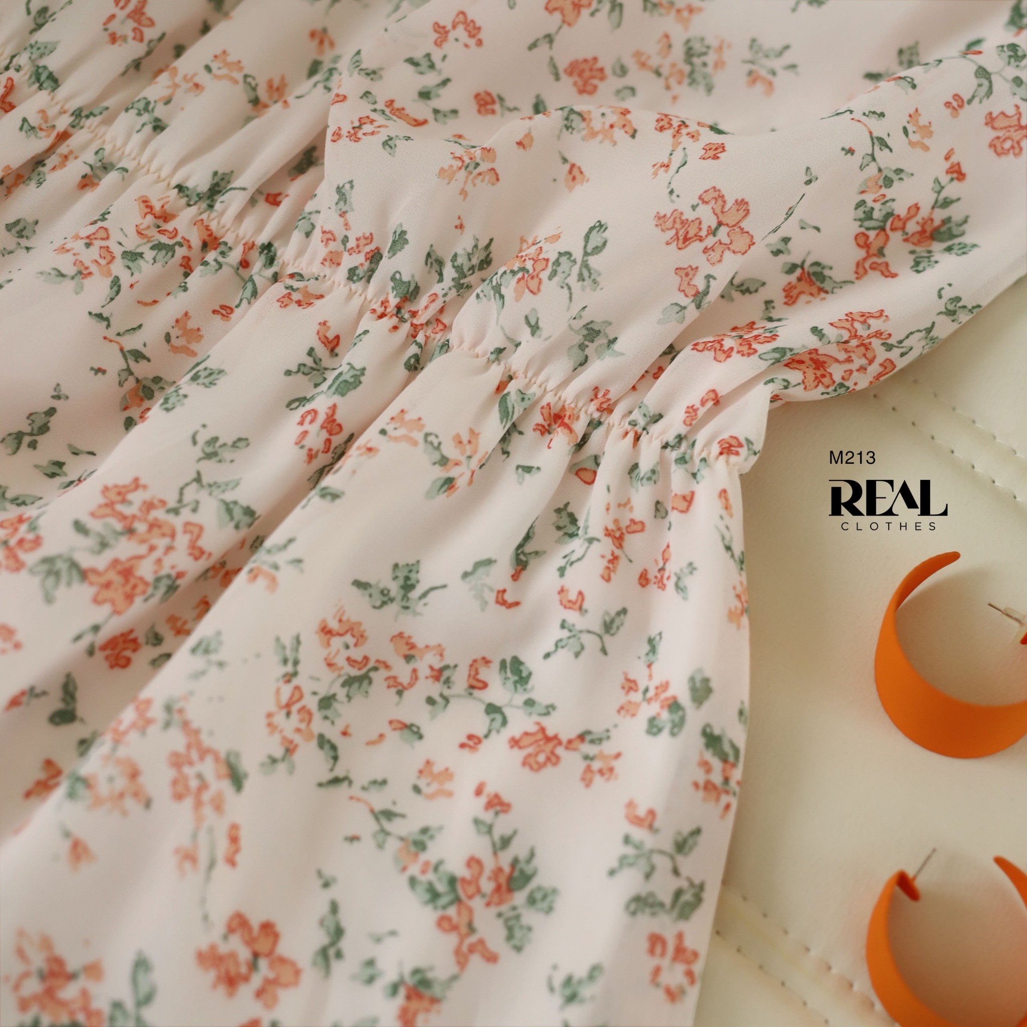 Maxi yếm hoa hồng SALE - size L