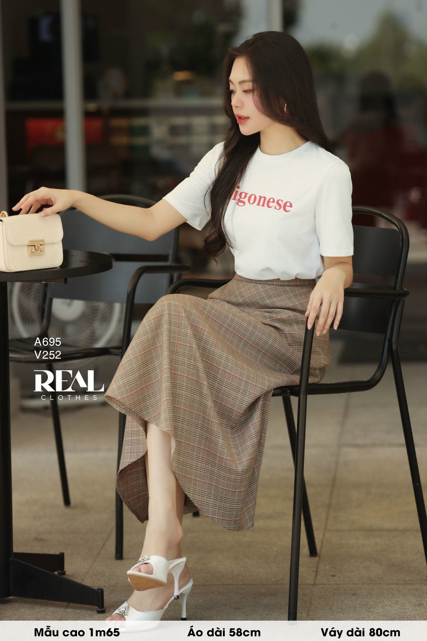 Áo thun cotton trắng SAIGON SALE