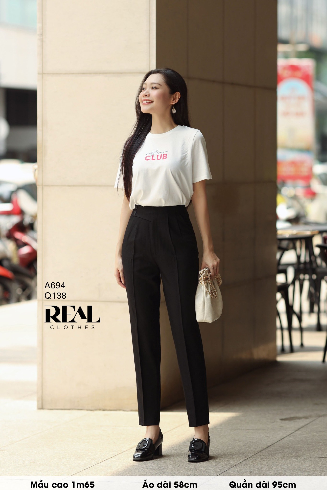 Quần Tokyo nút đen