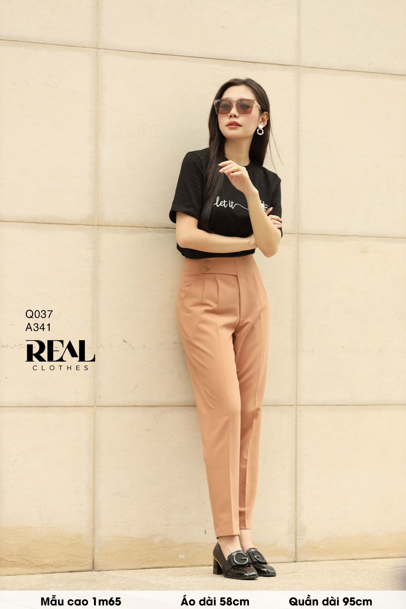 Quần Tokyo nút da bò