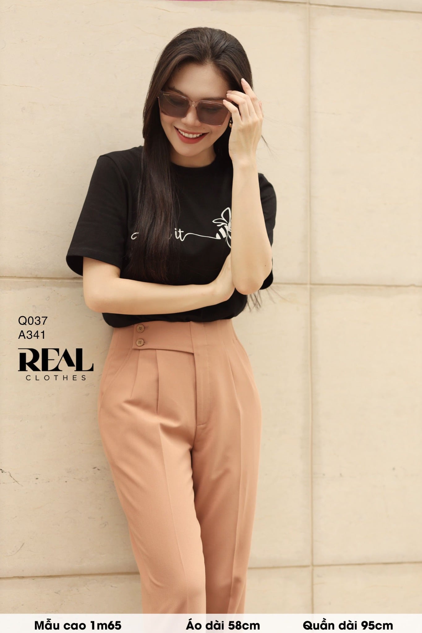 Quần Tokyo nút da bò