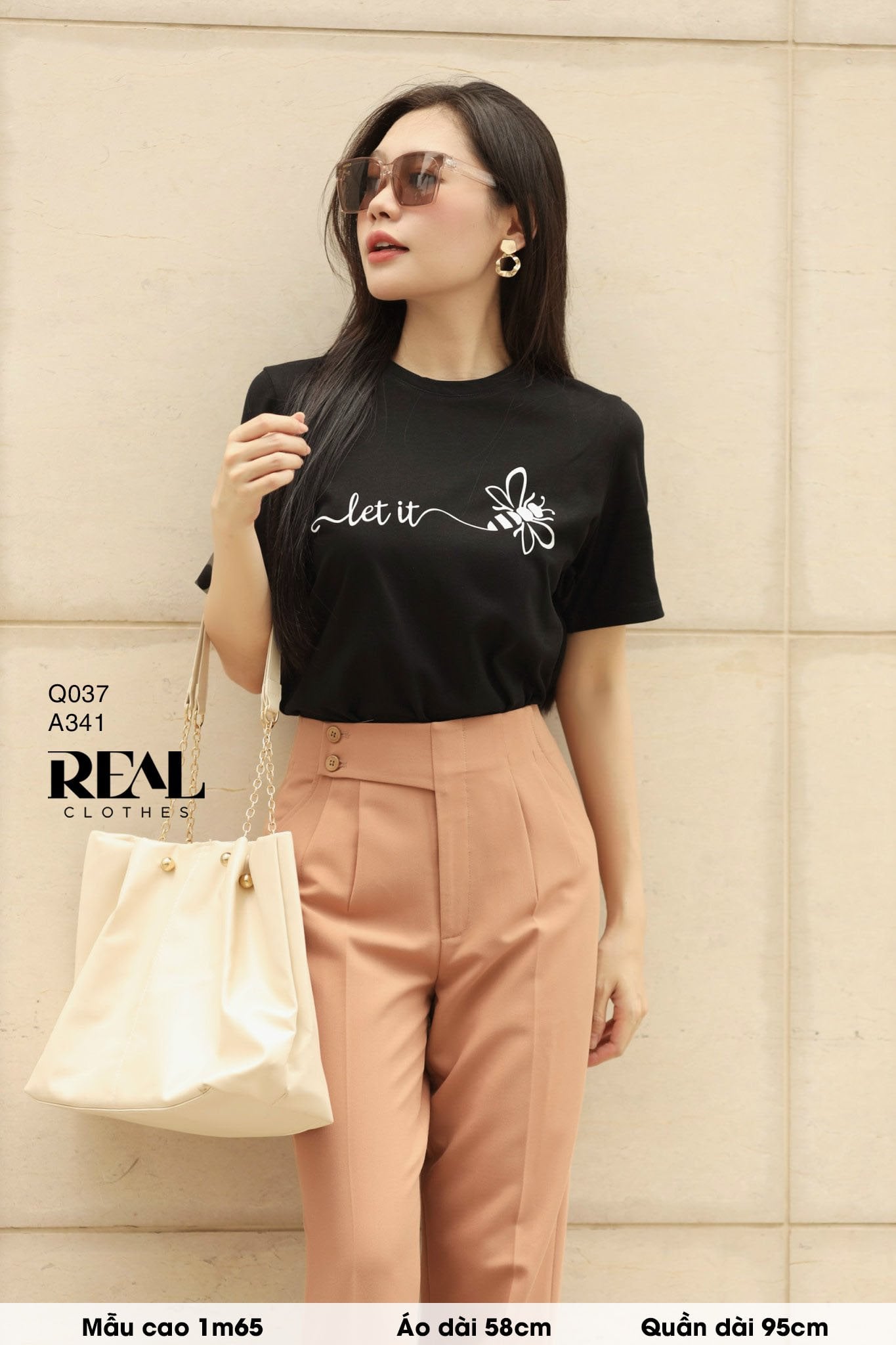 Quần Tokyo nút da bò