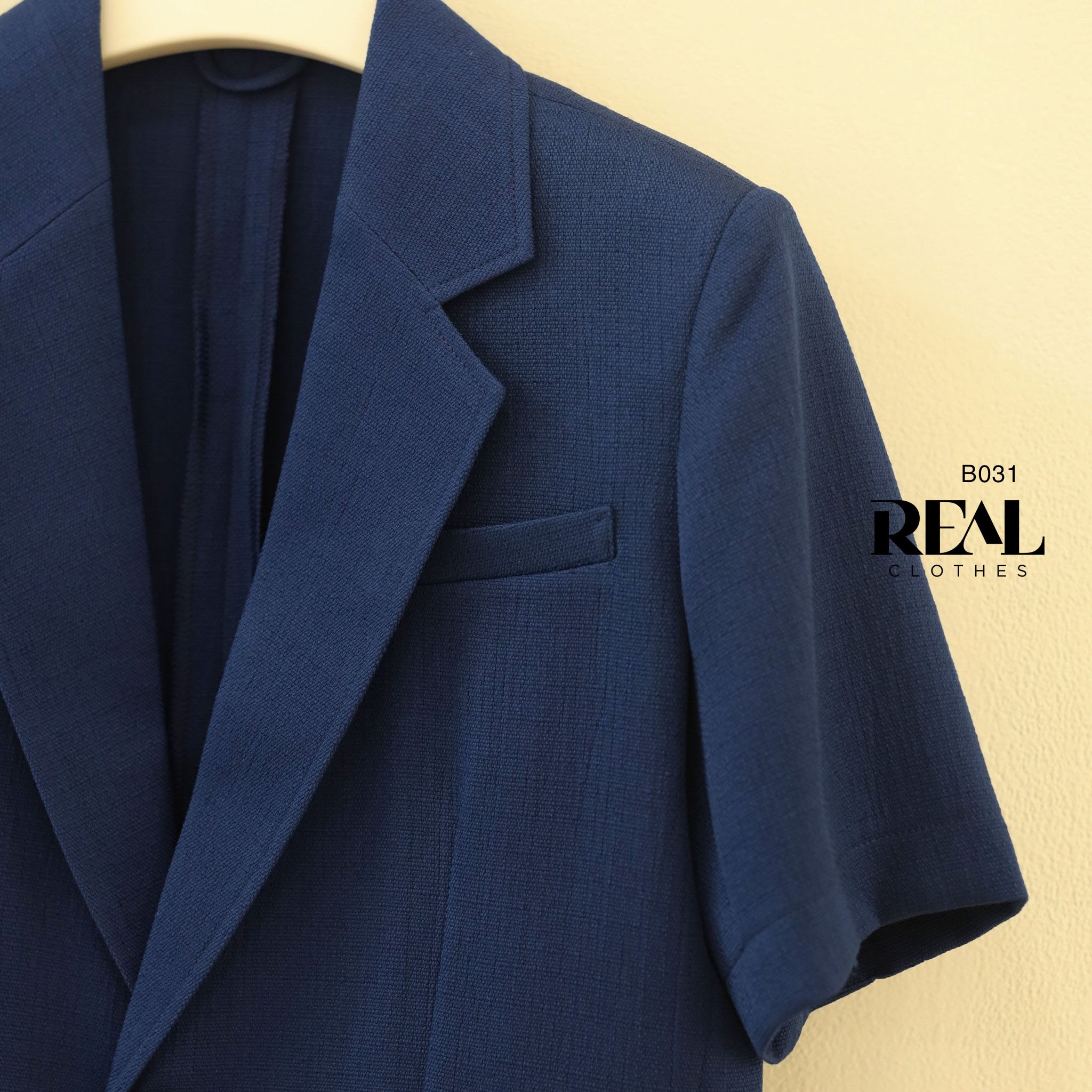 Blazer tay ngắn navy