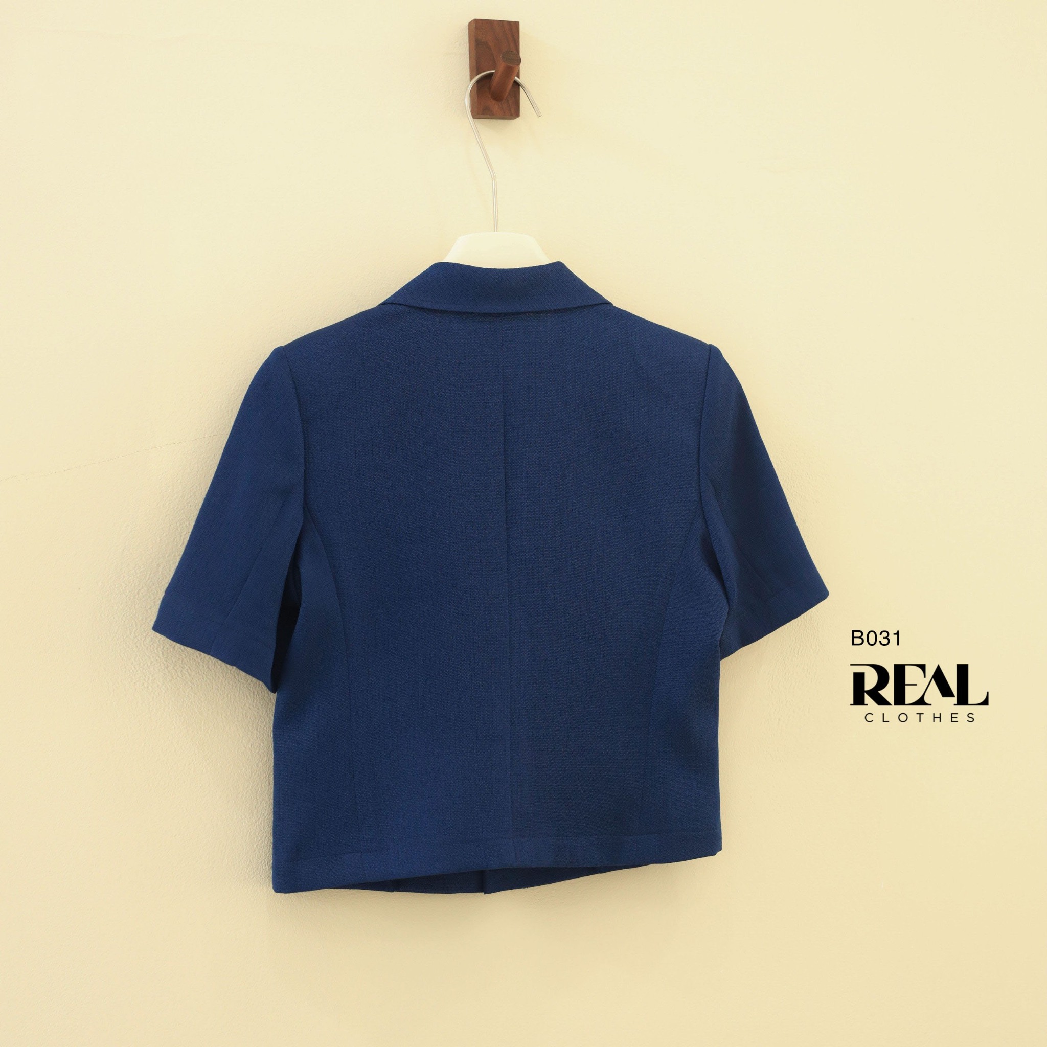 Blazer tay ngắn navy