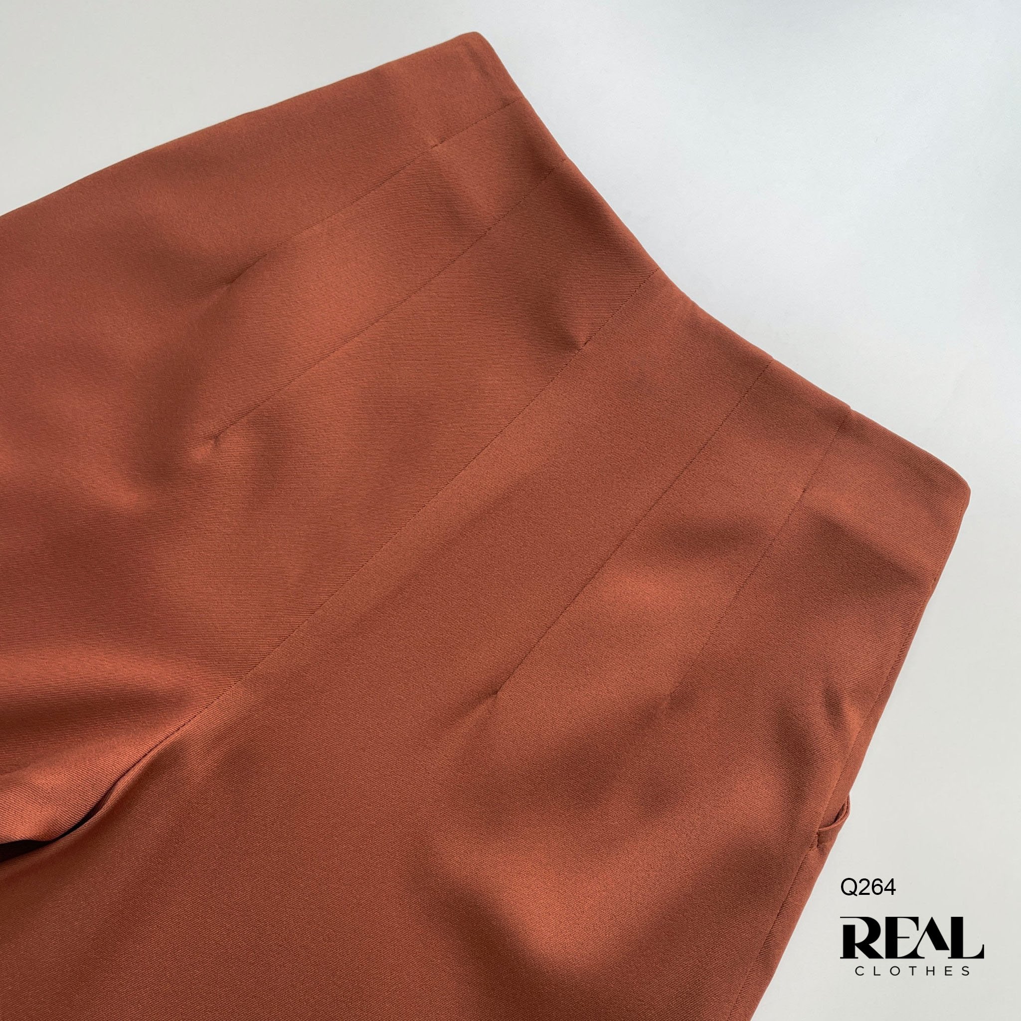 Quần suông Tokyo nút hạt dẻ SALE