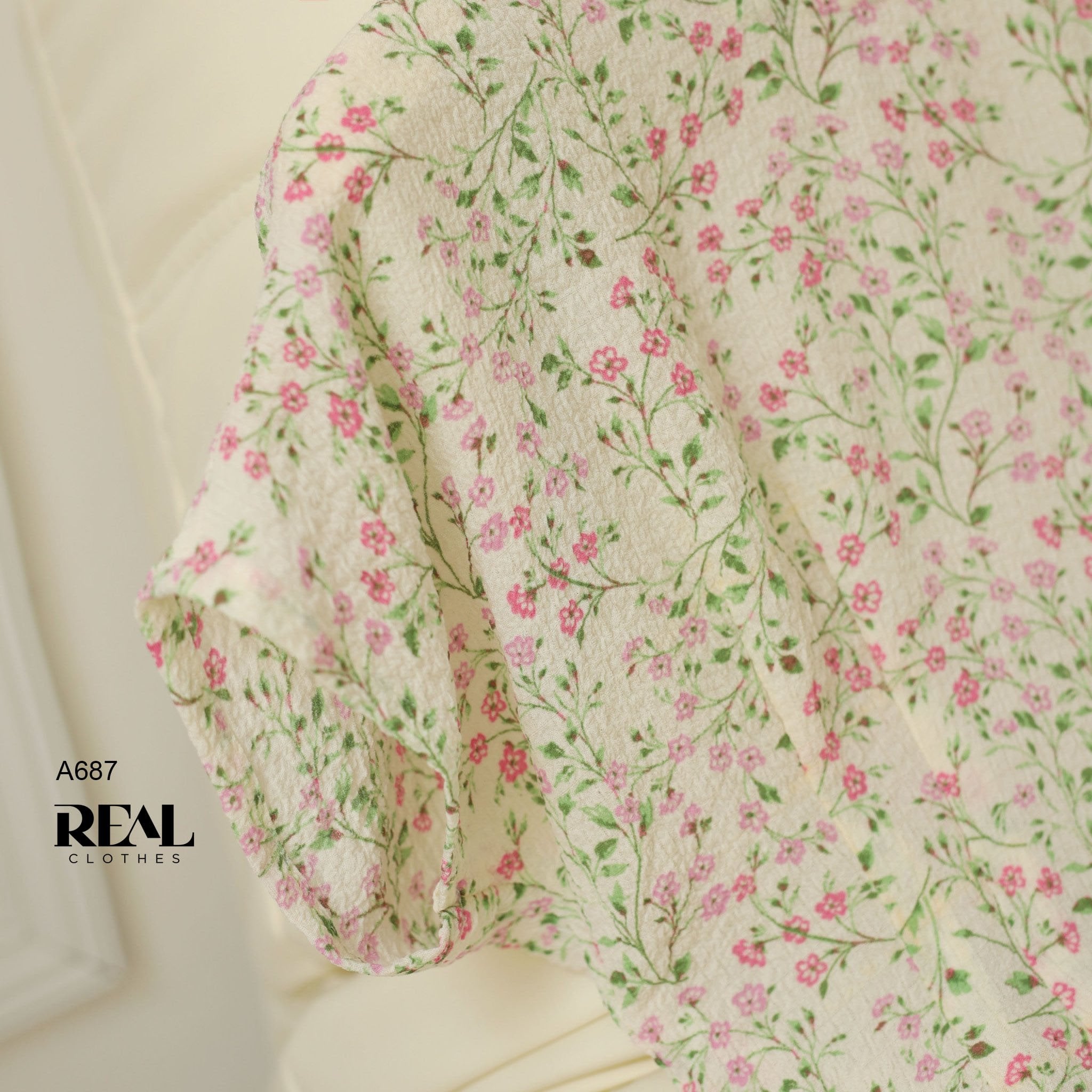 Áo cánh dơi hoa đào FINAL SALE