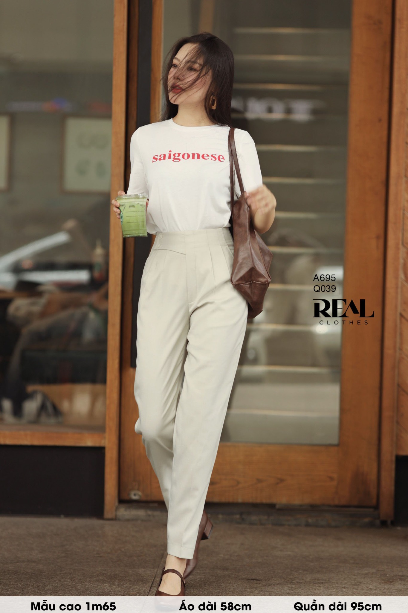 Áo thun cotton trắng SAIGON SALE