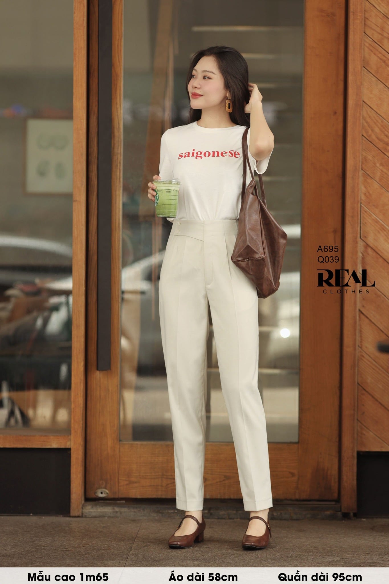 Áo thun cotton trắng SAIGON SALE