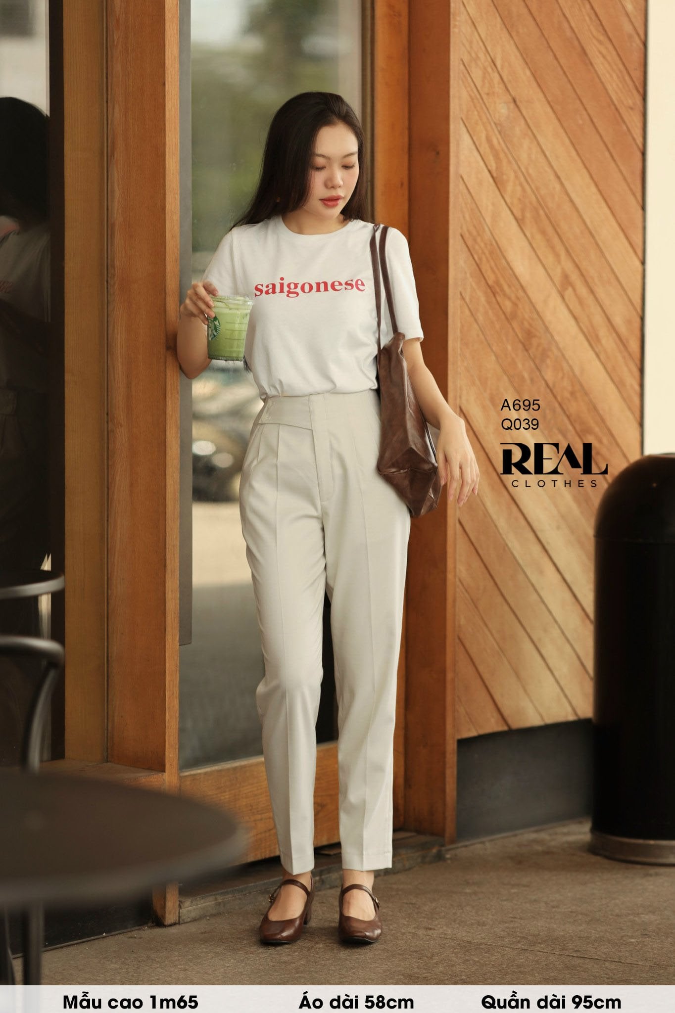 Áo thun cotton trắng SAIGON SALE