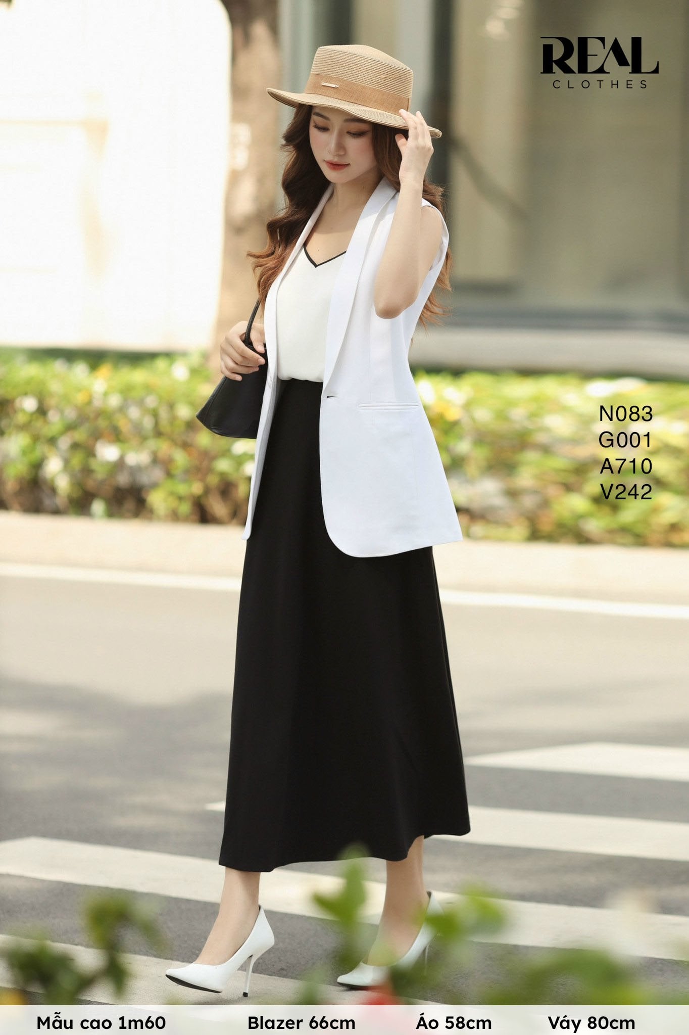 Blazer Ghile trắng 2 lớp SALE