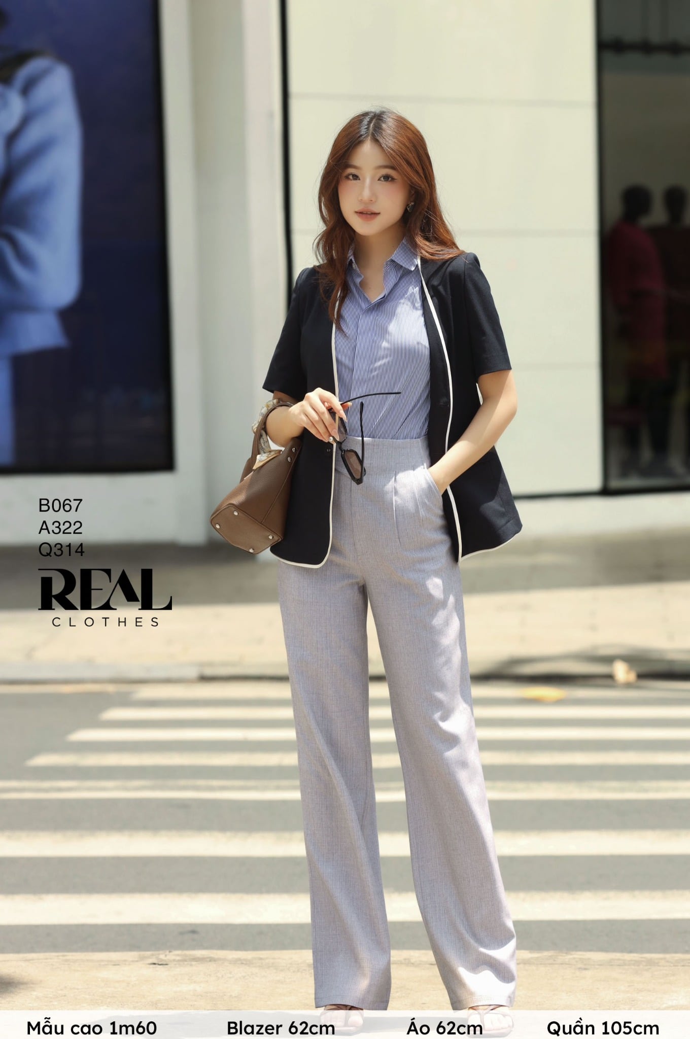 Sơ mi sọc xanh đậm tay đủ SALE