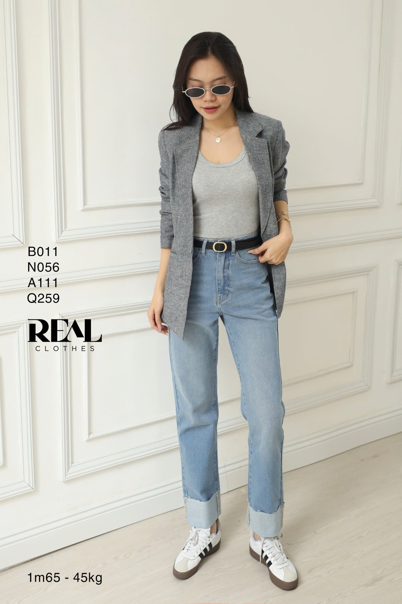 Áo tank top 3 lỗ xám SALE