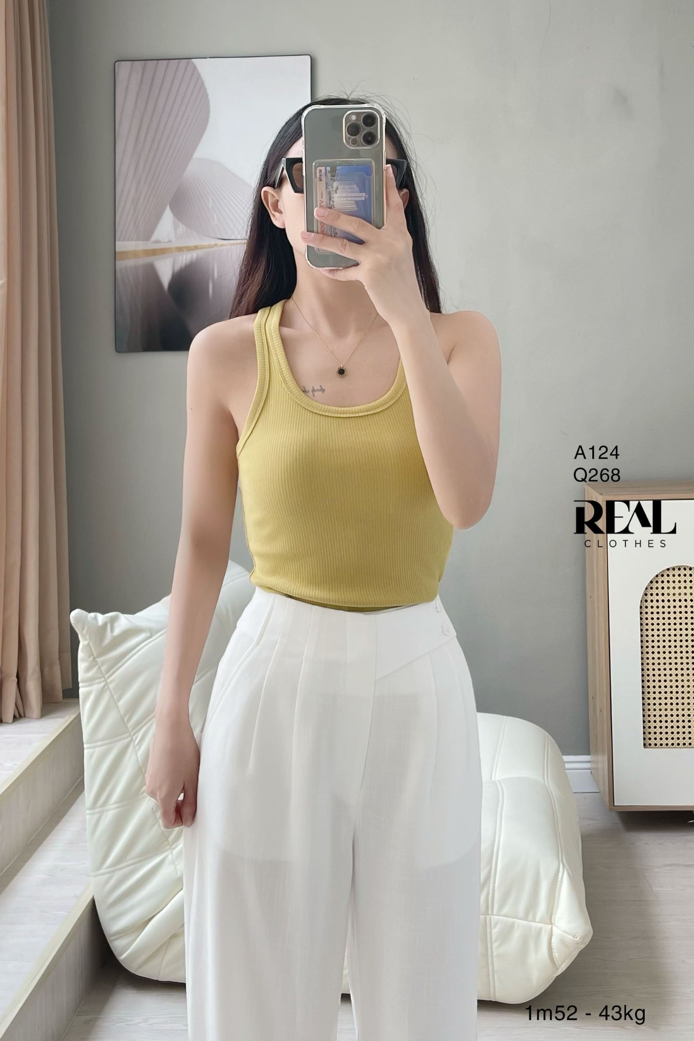 Áo tank top 3 lỗ lemon SALE