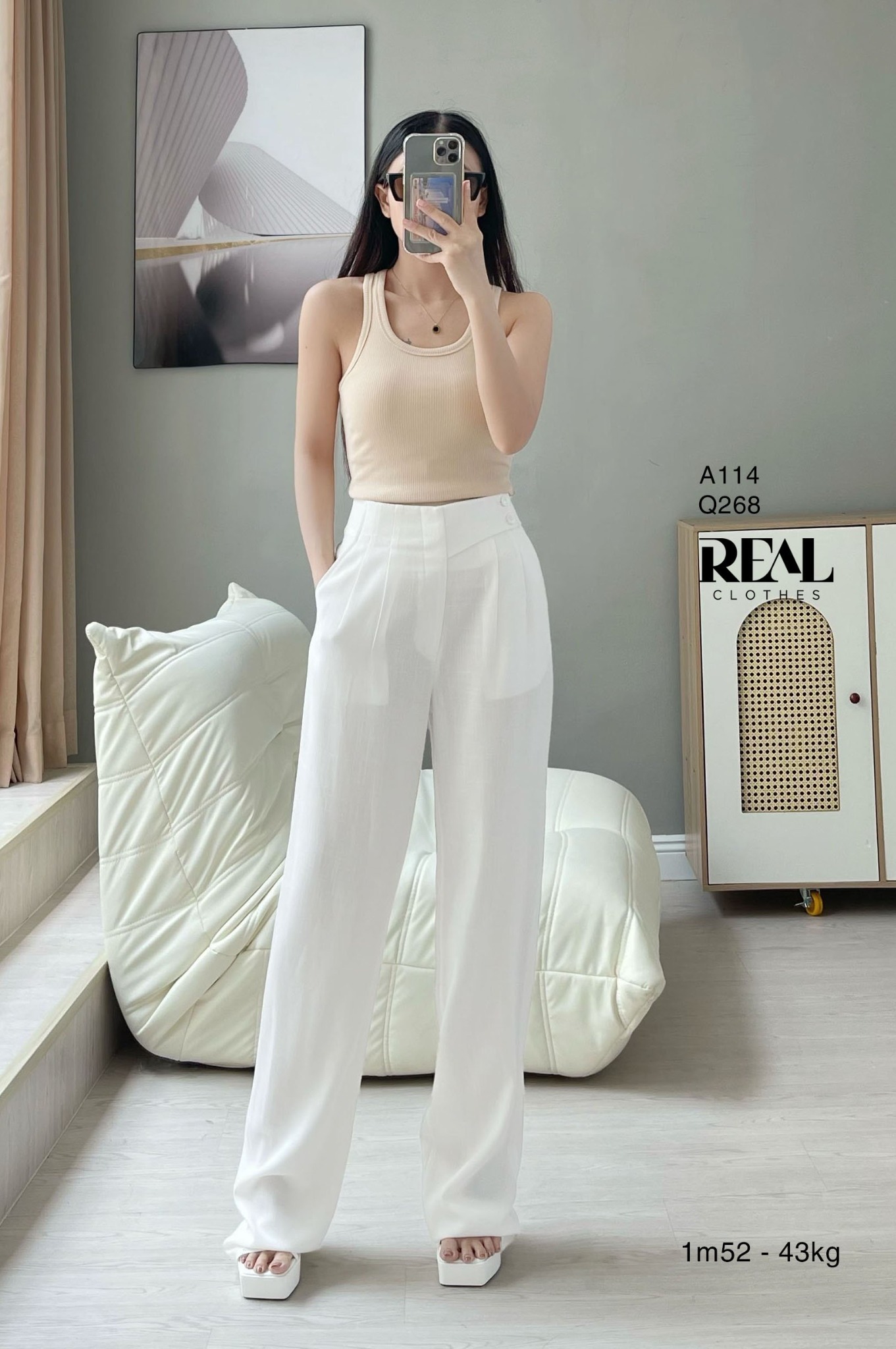 Áo tank top 3 lỗ nude SALE