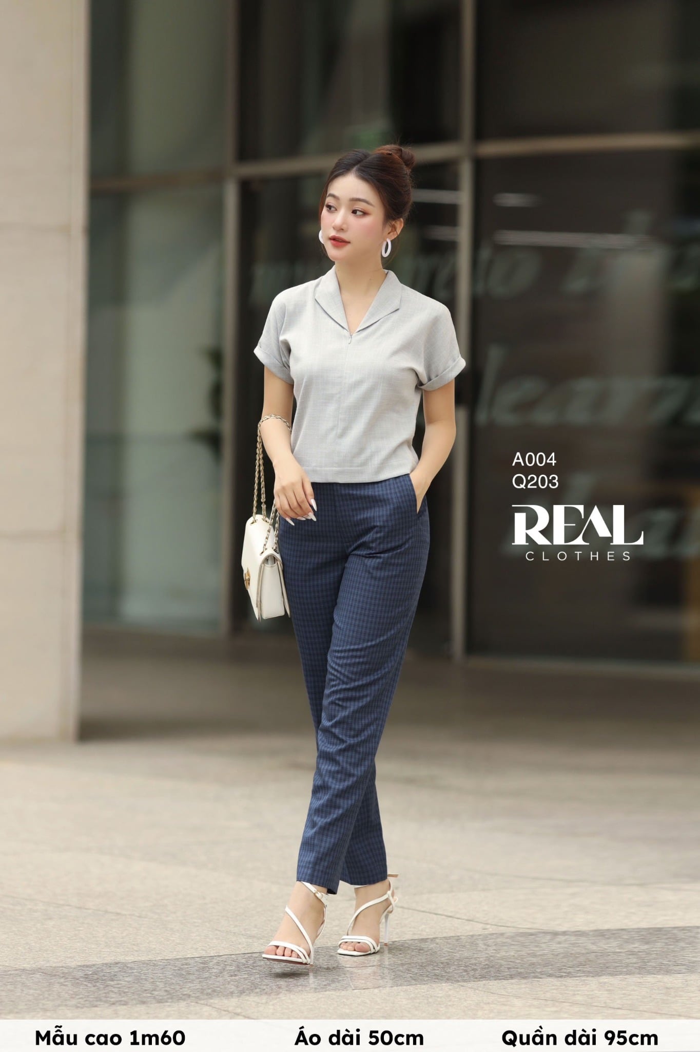 Áo cánh dơi linen xám