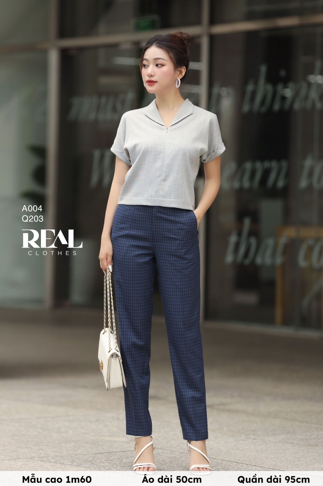 Áo cánh dơi linen xám