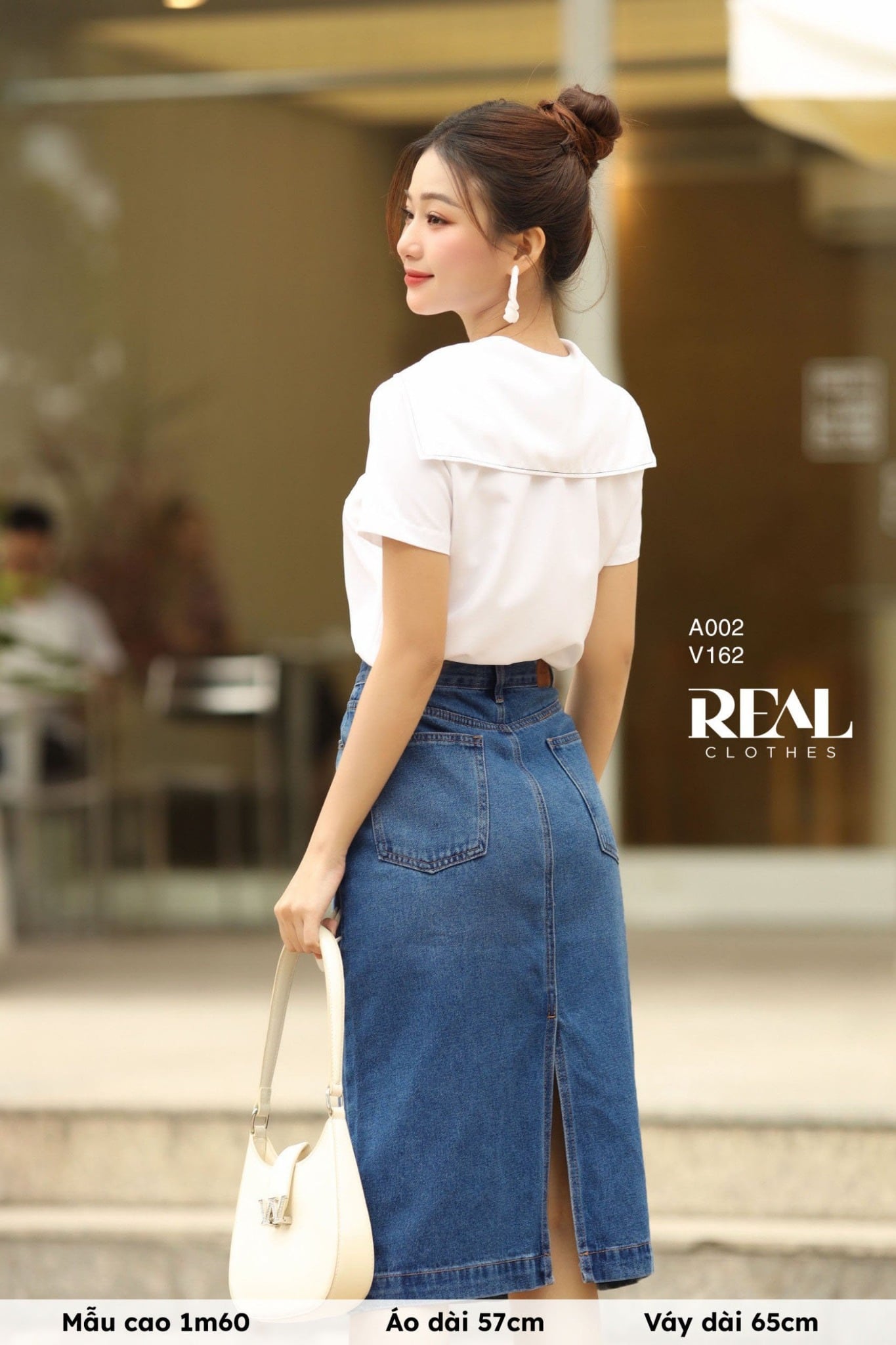 Váy Jeans ngắn xanh đậm